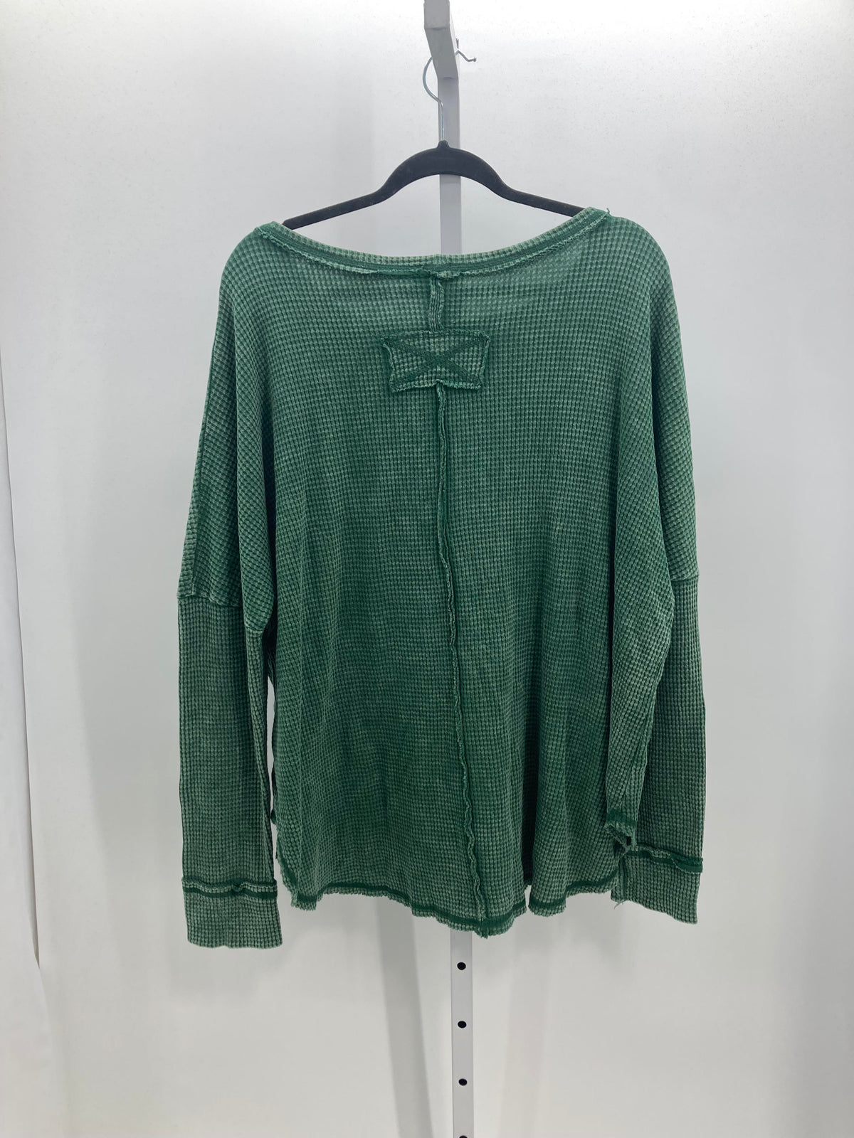 Zenana Size 1X Womens Long Sleeve Shirt