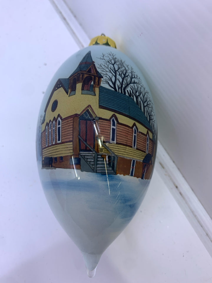 BERLIN MASS COMMUNITY CENTER ORNAMENT IN BOX.