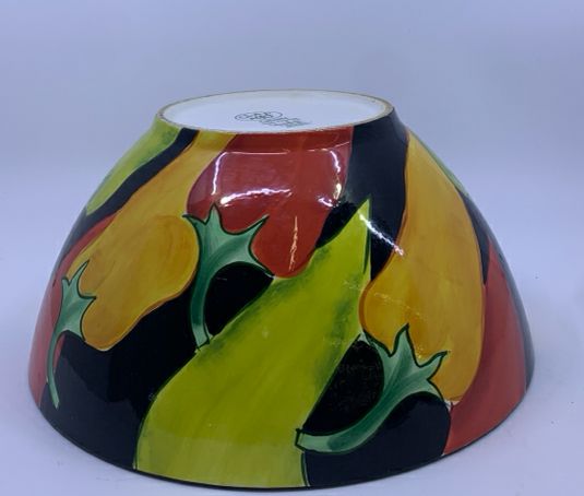 LARGE CHILI PEPPER SERVING BOWL.