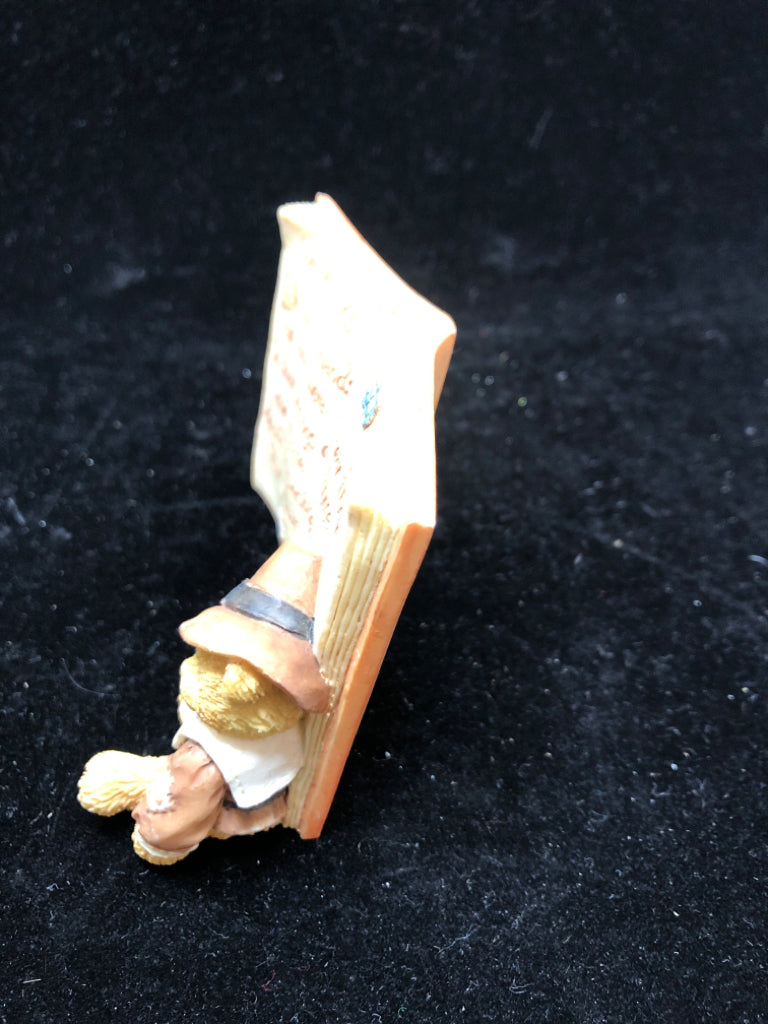 WE BEAR THANKS- ENESCO BEAR WITH BOOK