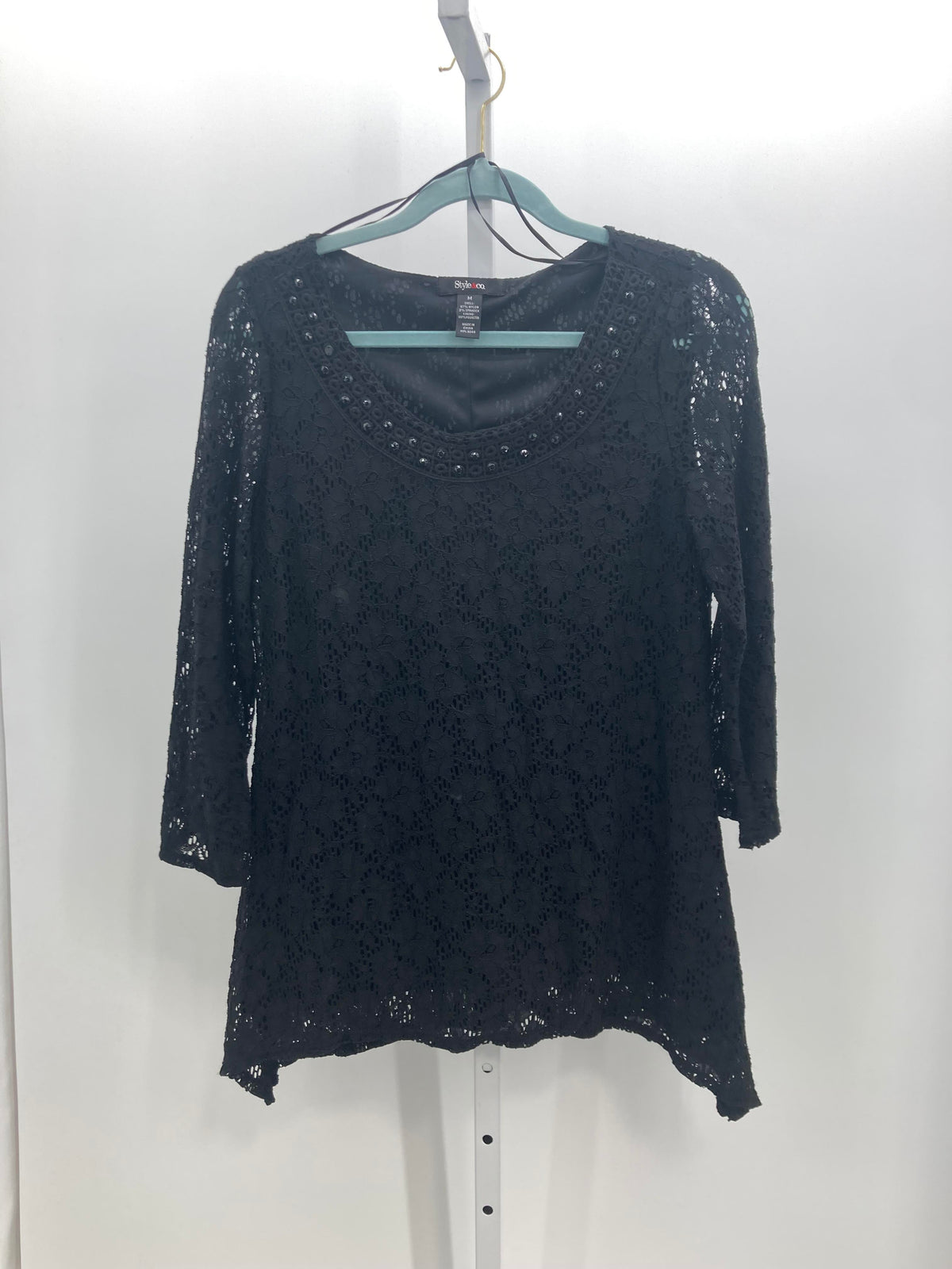 Style & Co. Size Medium Misses 3/4 Sleeve Shirt