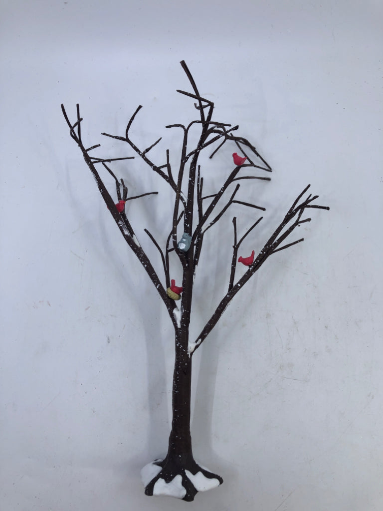 DEPARTMENT 56 SNOWY TREE W CARDINALS.