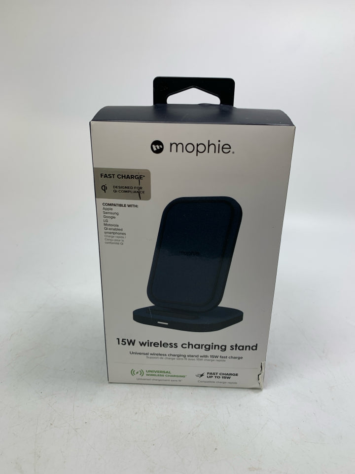 NIB MOPHIE 15W WIRELESS CHARGING STAND.