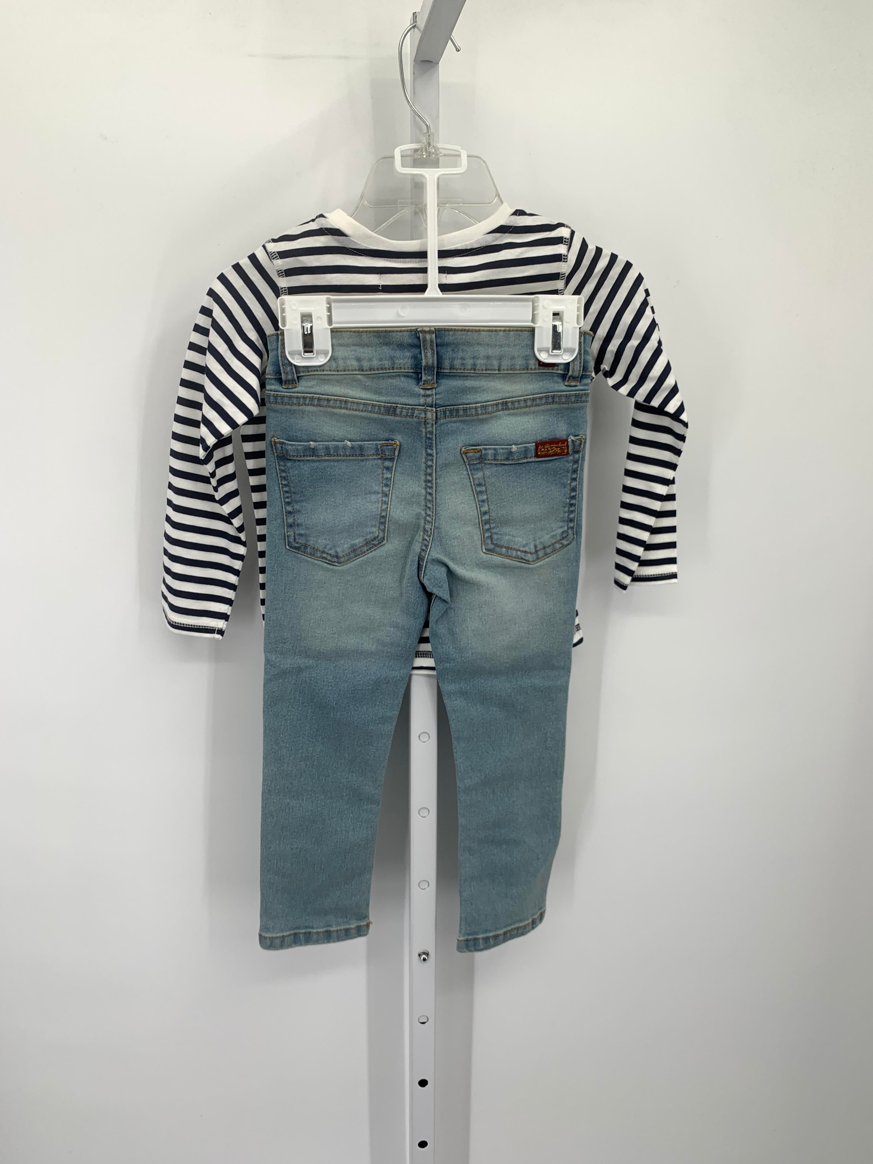 NEW STRIPE SHIRT DENIM JEANS