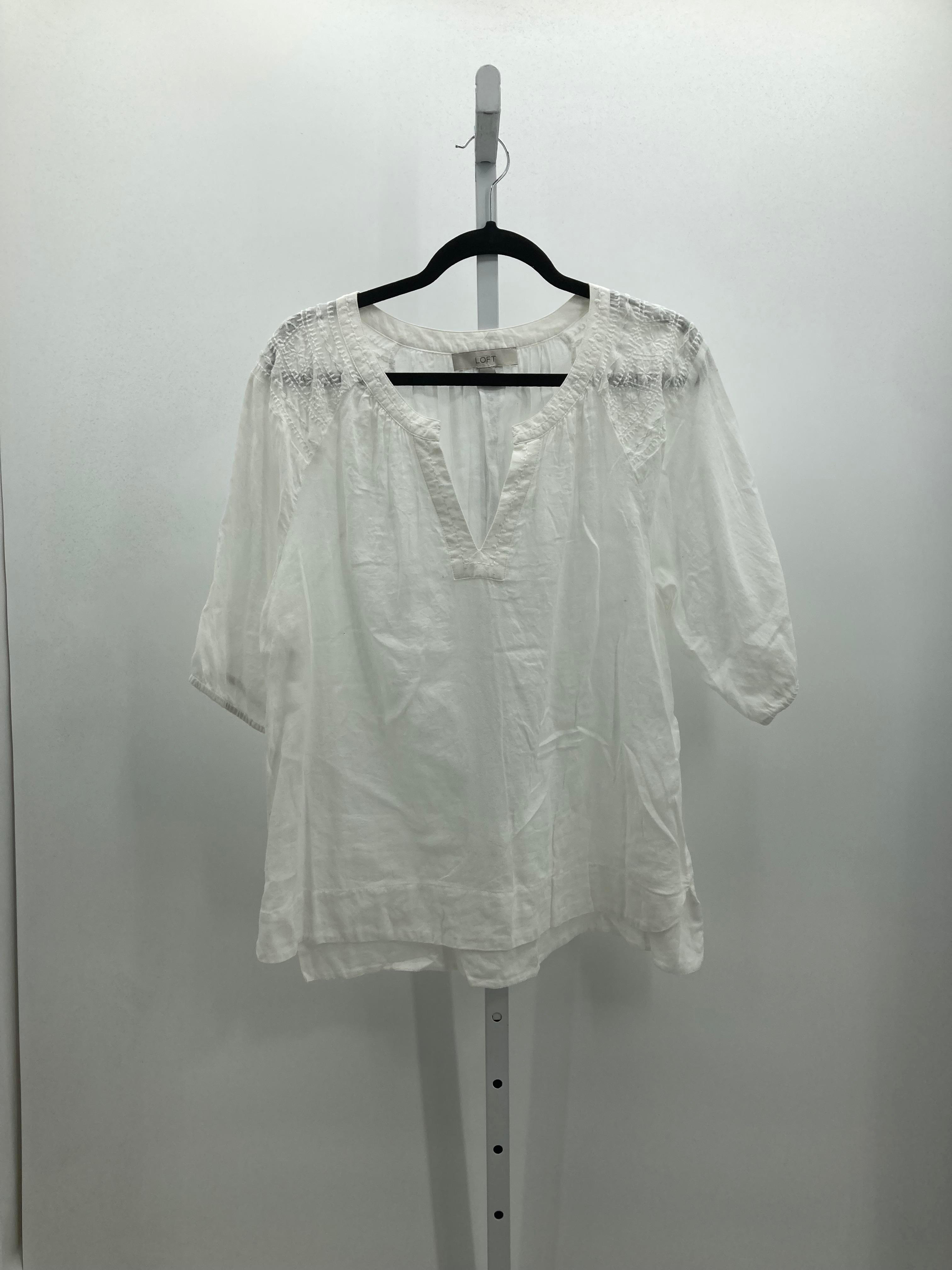 Loft Size Extra Large Misses Short Sleeve Shirt