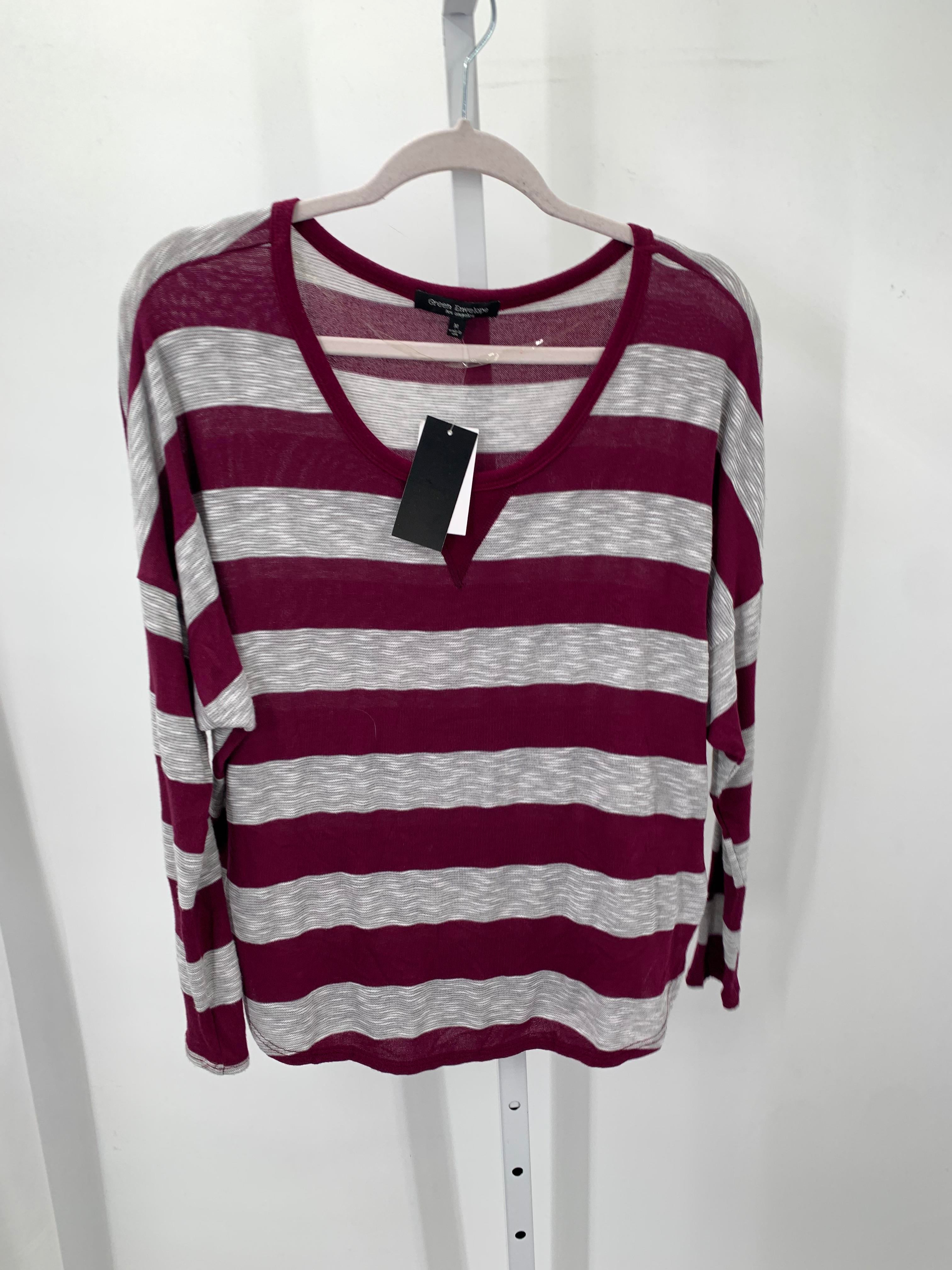 Green Envelope Size Medium Misses Long Sleeve Shirt