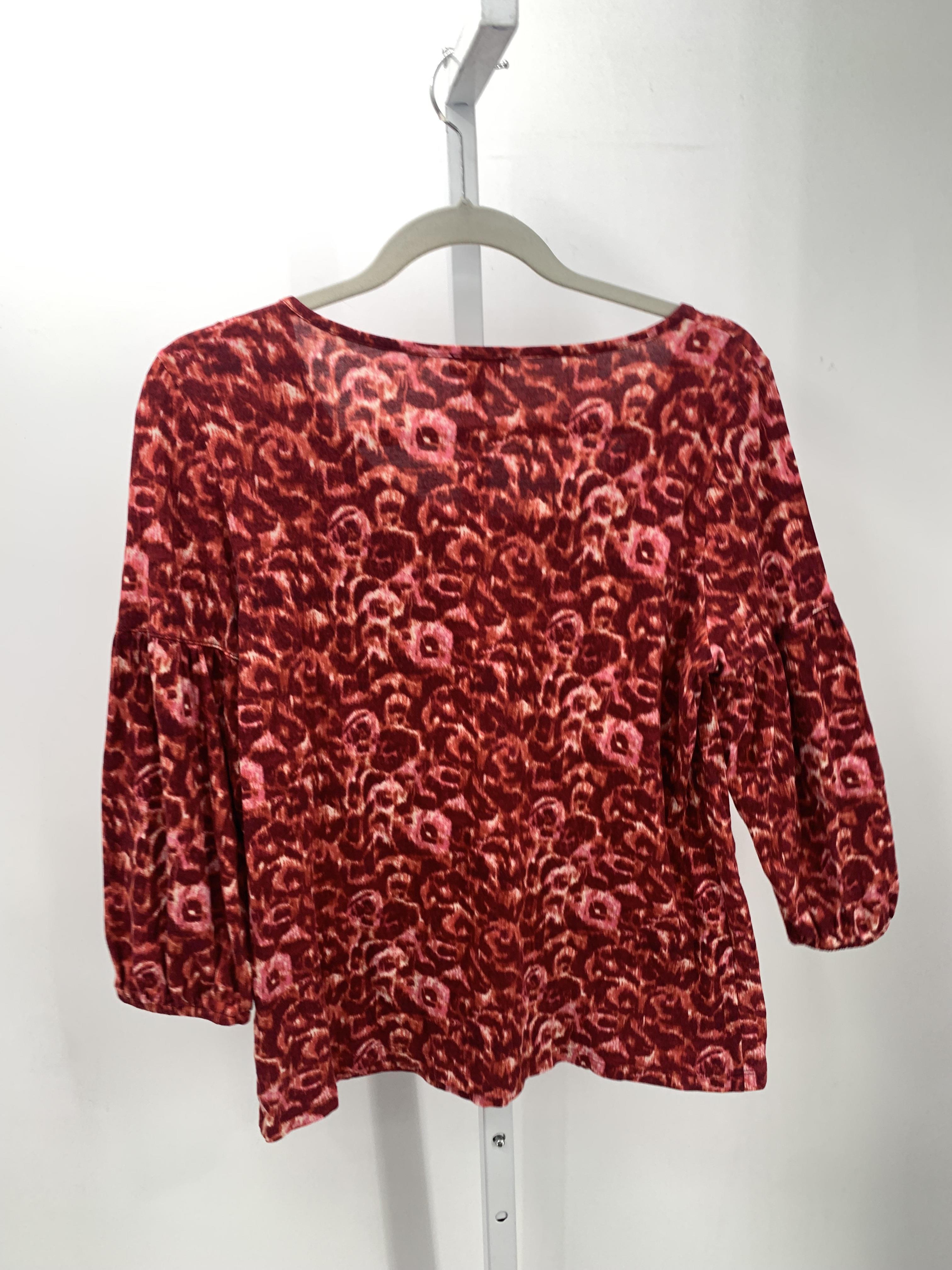 Talbots Size Large Petite Petite 3/4 Sleeve Shirt