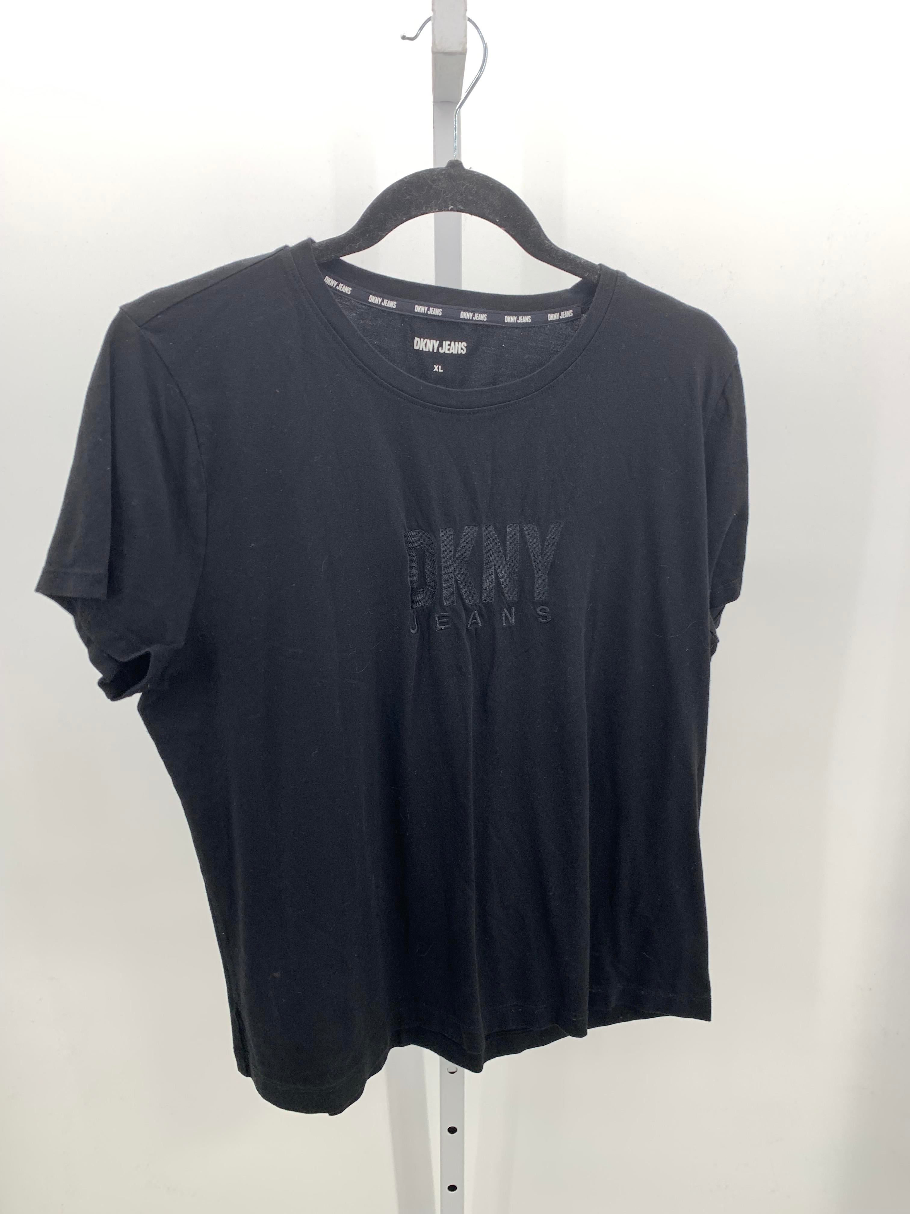 DKNY Size Extra Large Misses Short Sleeve Shirt