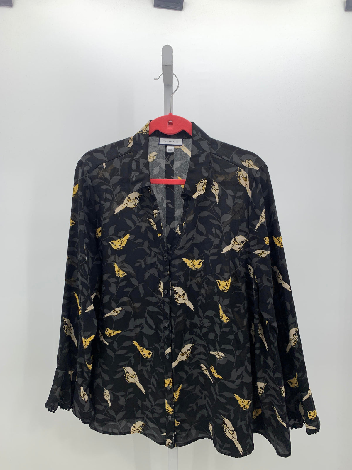Charter Club Size Extra Large Misses Long Sleeve Shirt