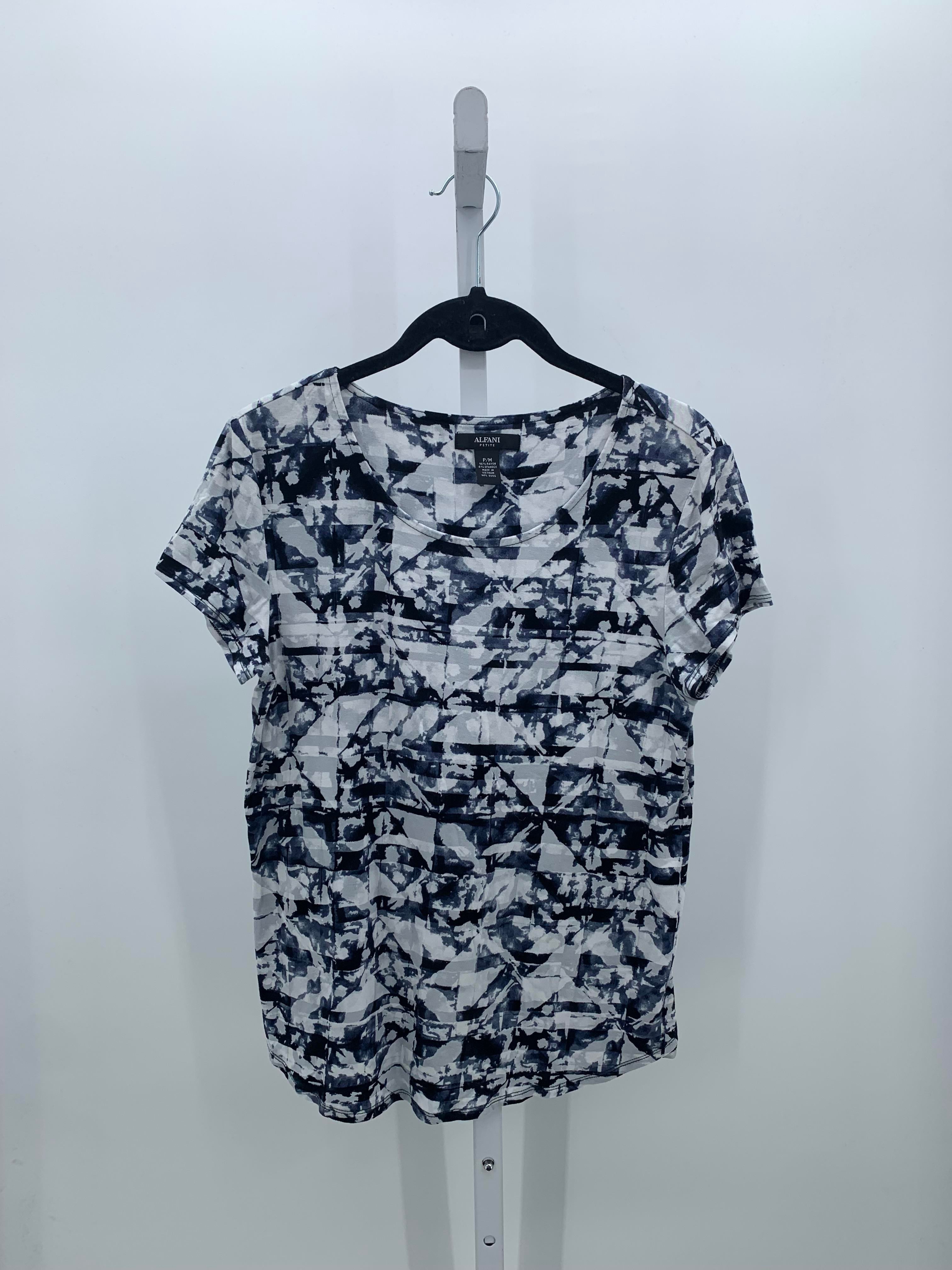 Alfani Size Medium Petite Petite Short Sleeve Shirt