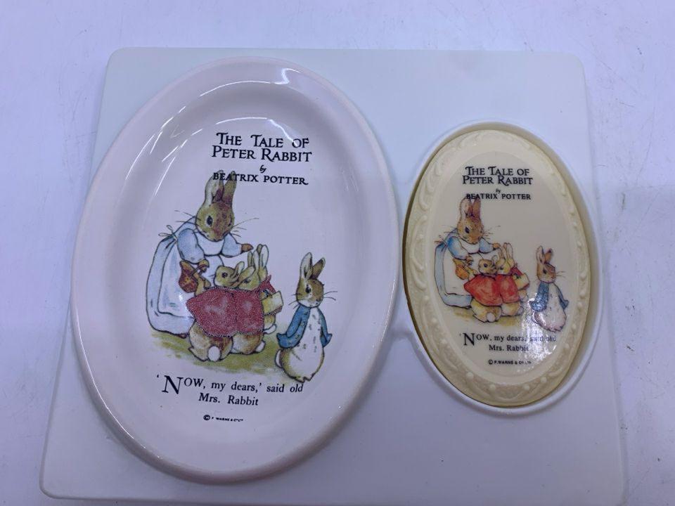 NIB SOAP AND DISH "PETER RABBIT" SET
