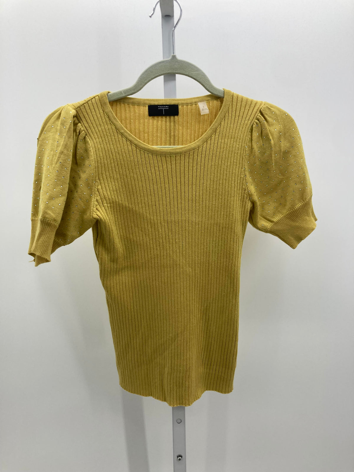 Tahari Size Small Misses Short Slv Sweater