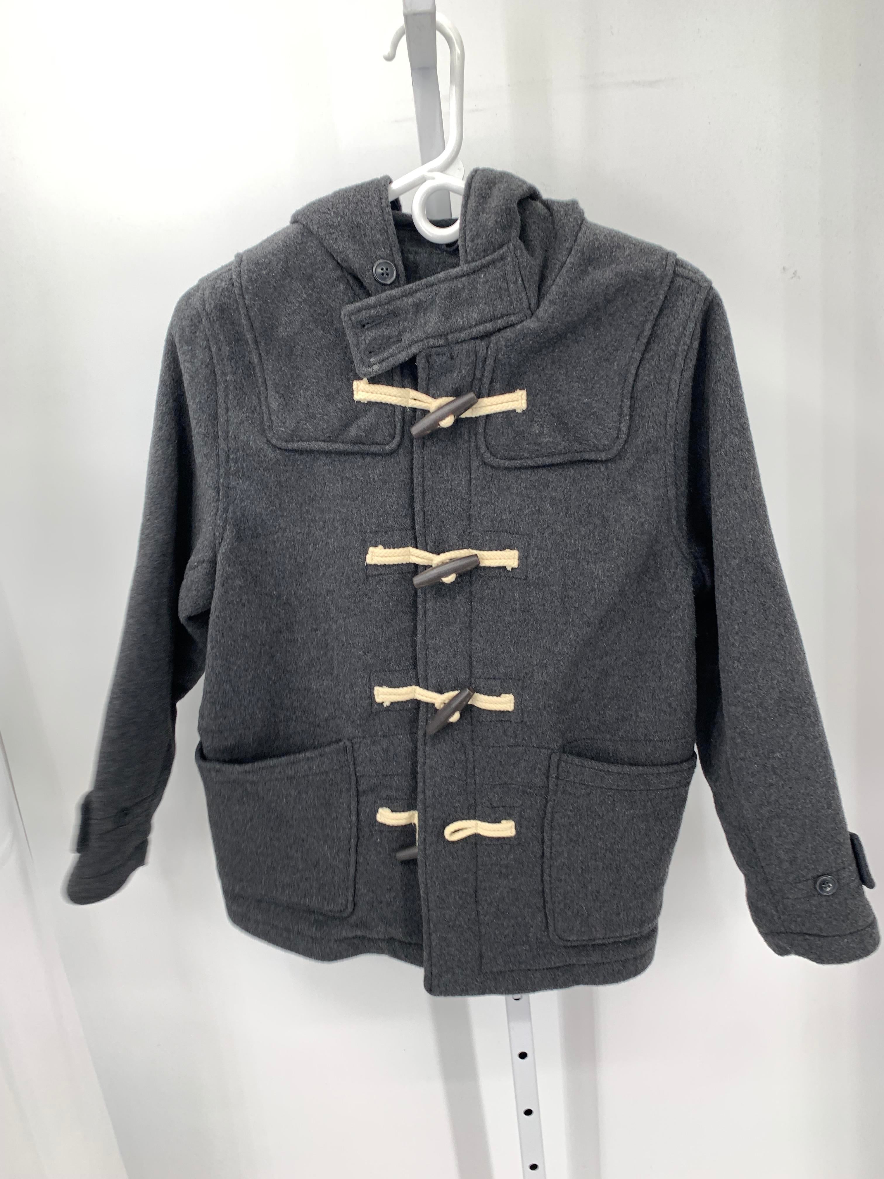 HOODED BTN DOWN WOOL BLEND