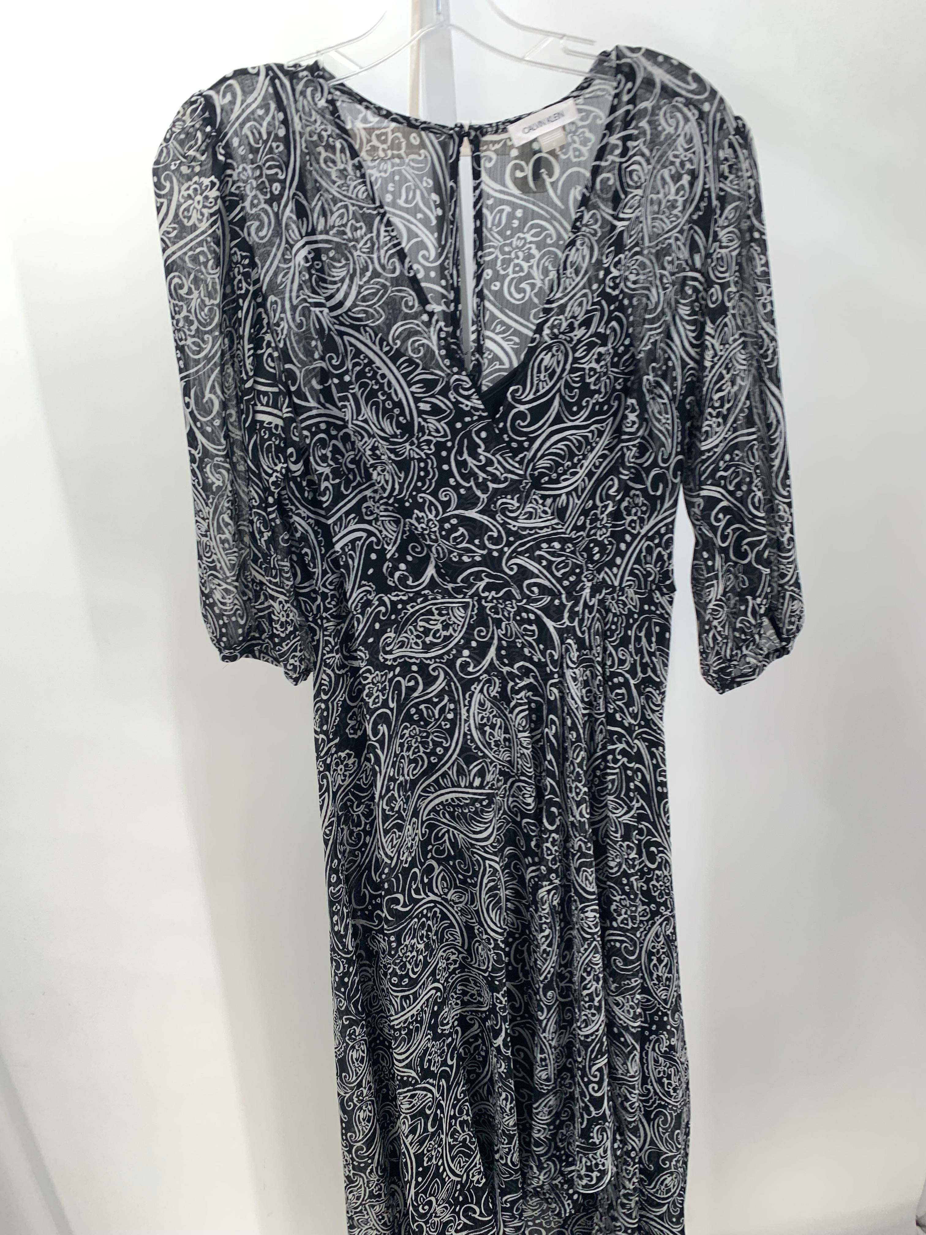 Calvin Klein Size 8 Misses Short Sleeve Dress