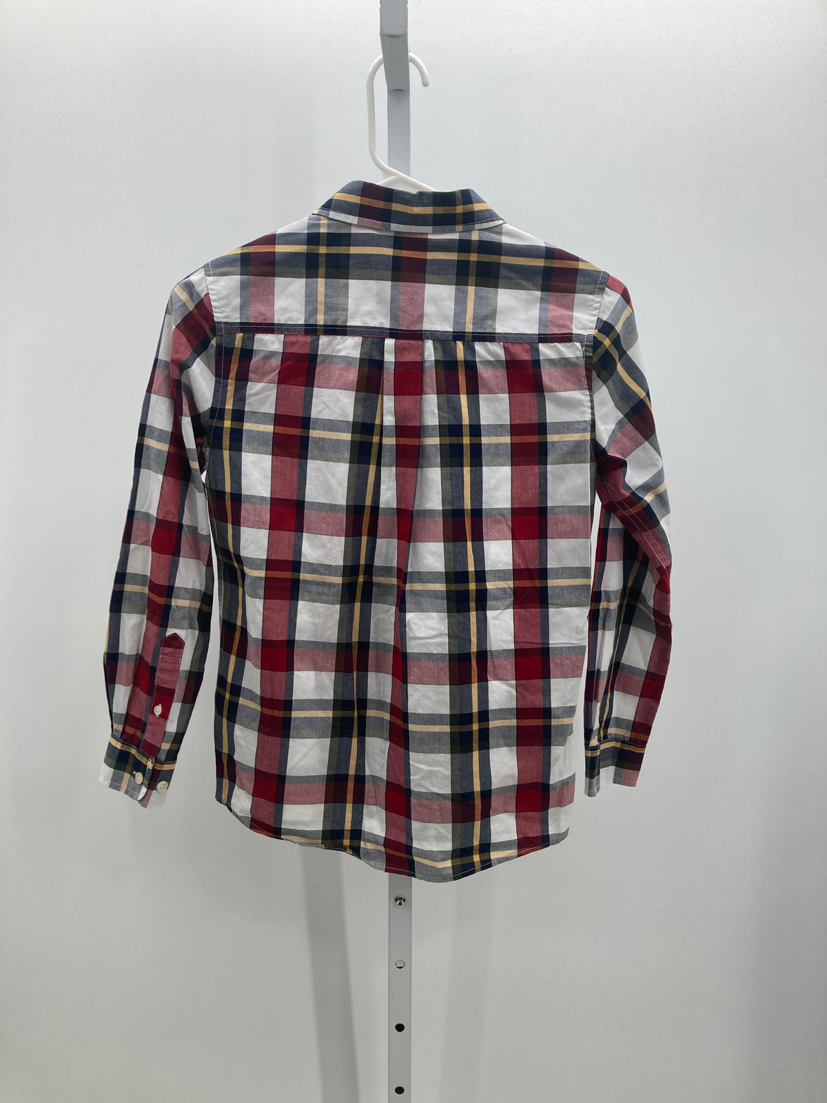 PLAID BTN DOWN