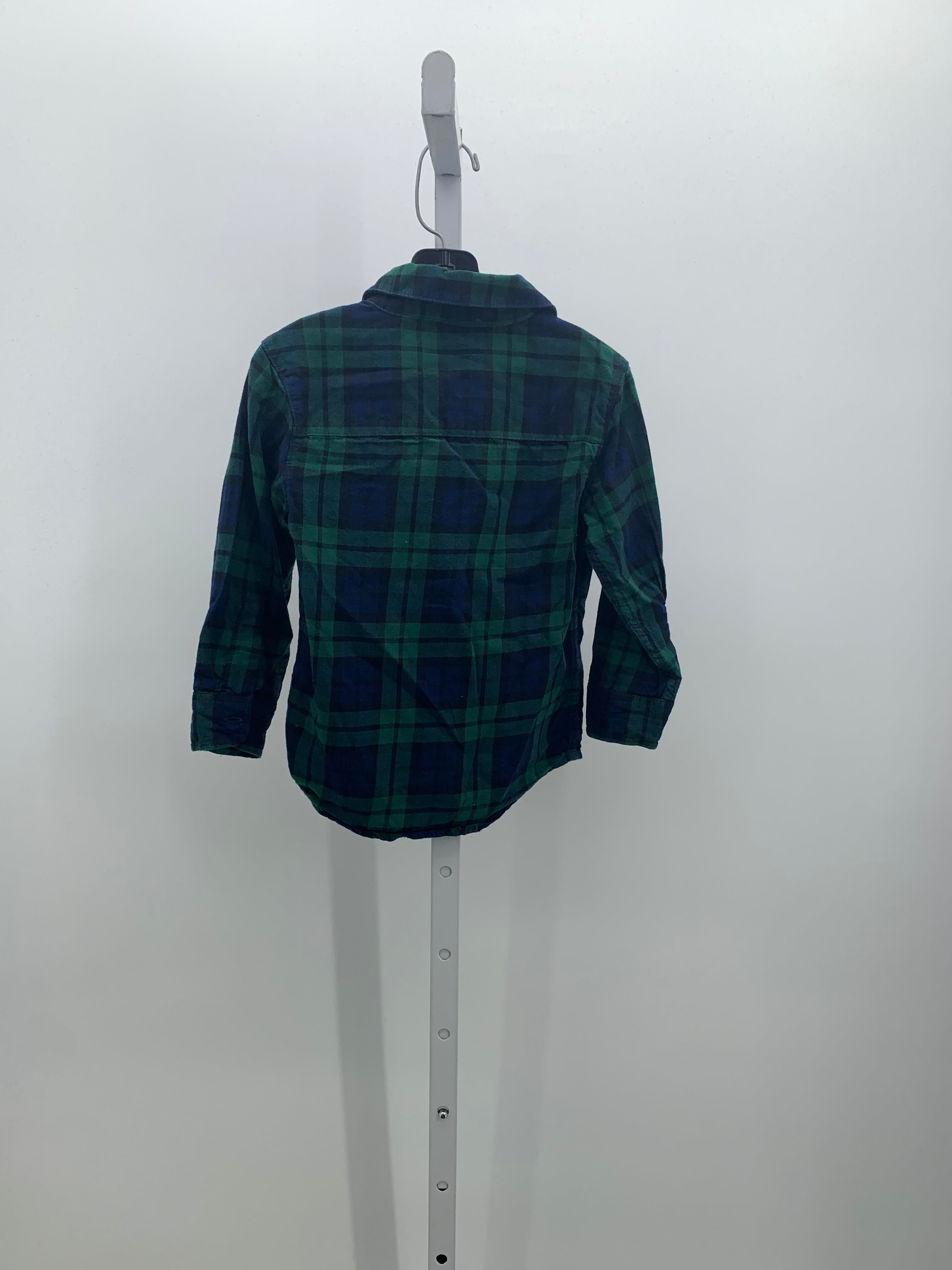 NAVY/ GREEN BUTTON DOWN