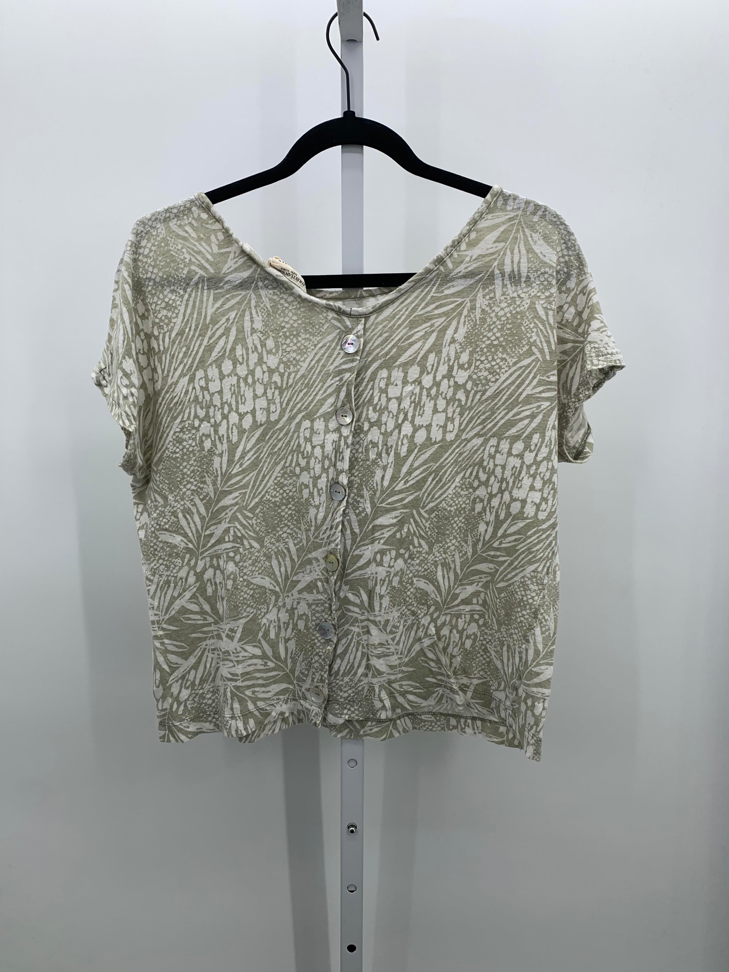 Christian Siriano Size Large Misses Short Sleeve Shirt