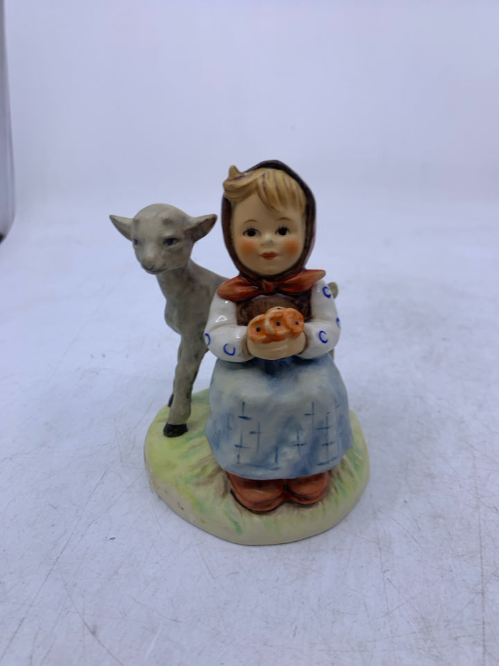 VTG GOOD FRIENDS #182 GIRL W/ LAMB.