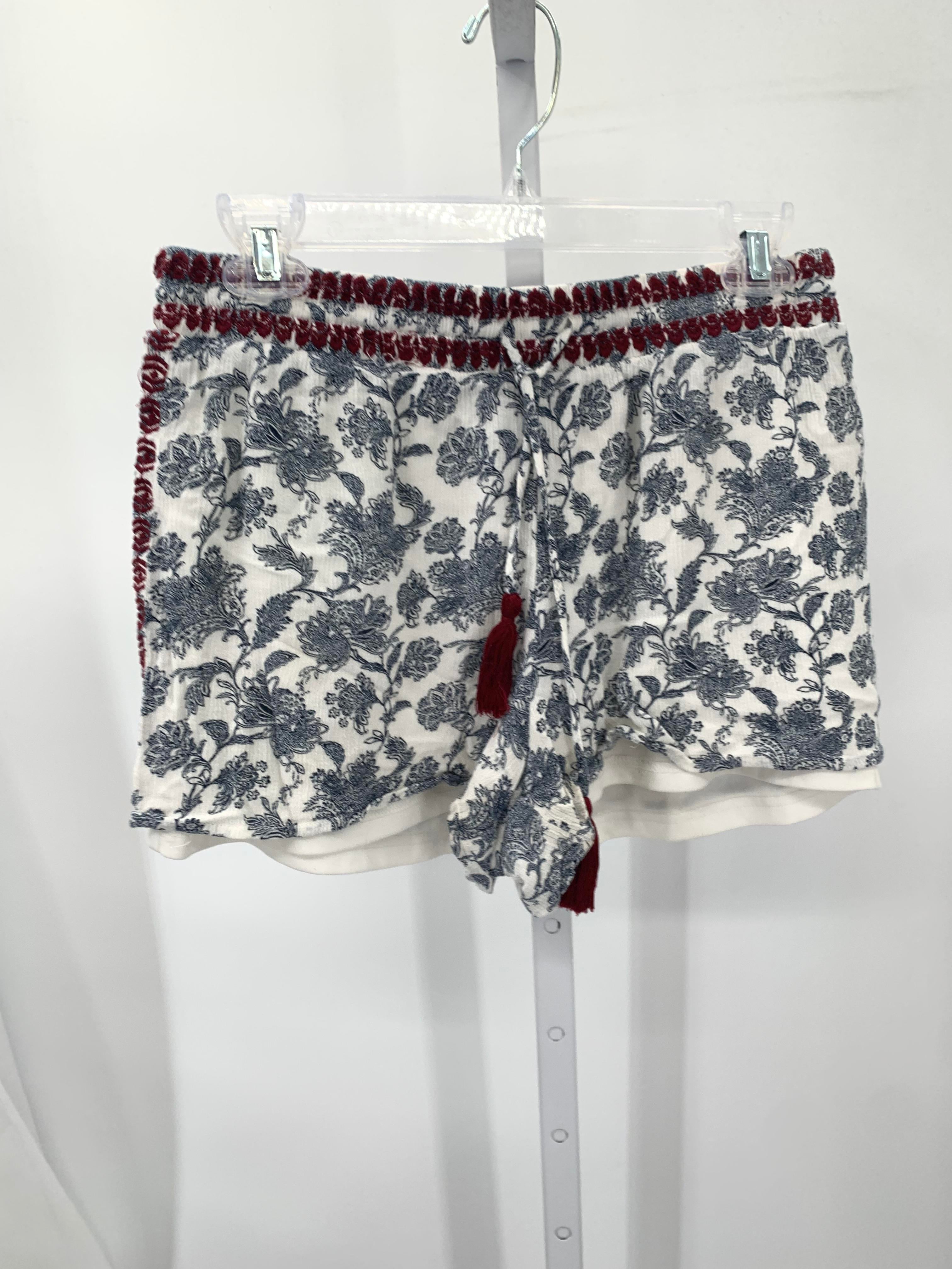 Blue Rain Size Large Juniors Shorts
