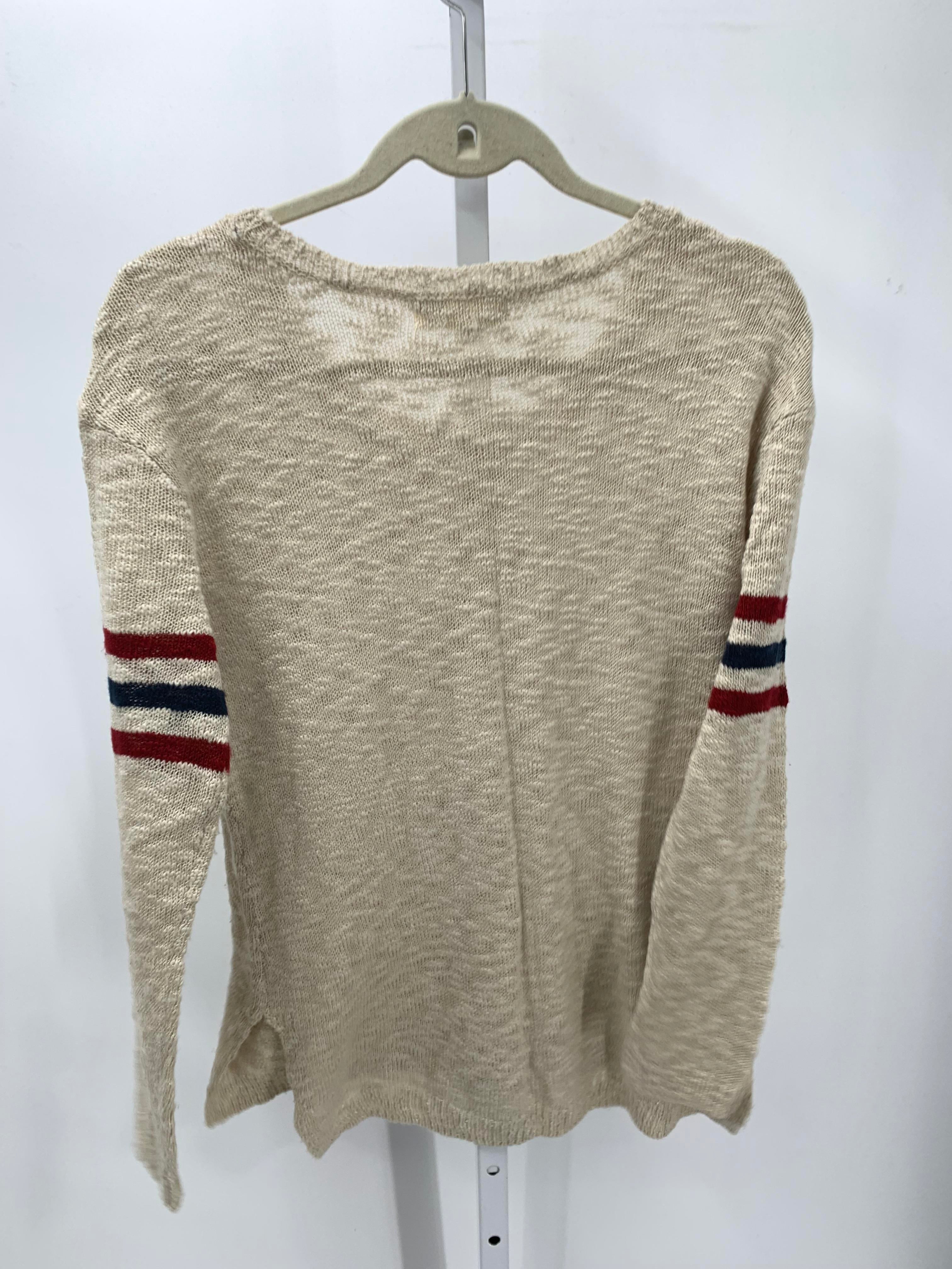 Pink Rose Size Medium Juniors Long Sleeve Sweater