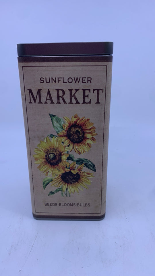 SUNFLOWER MARKET RECTANGLE TIN.