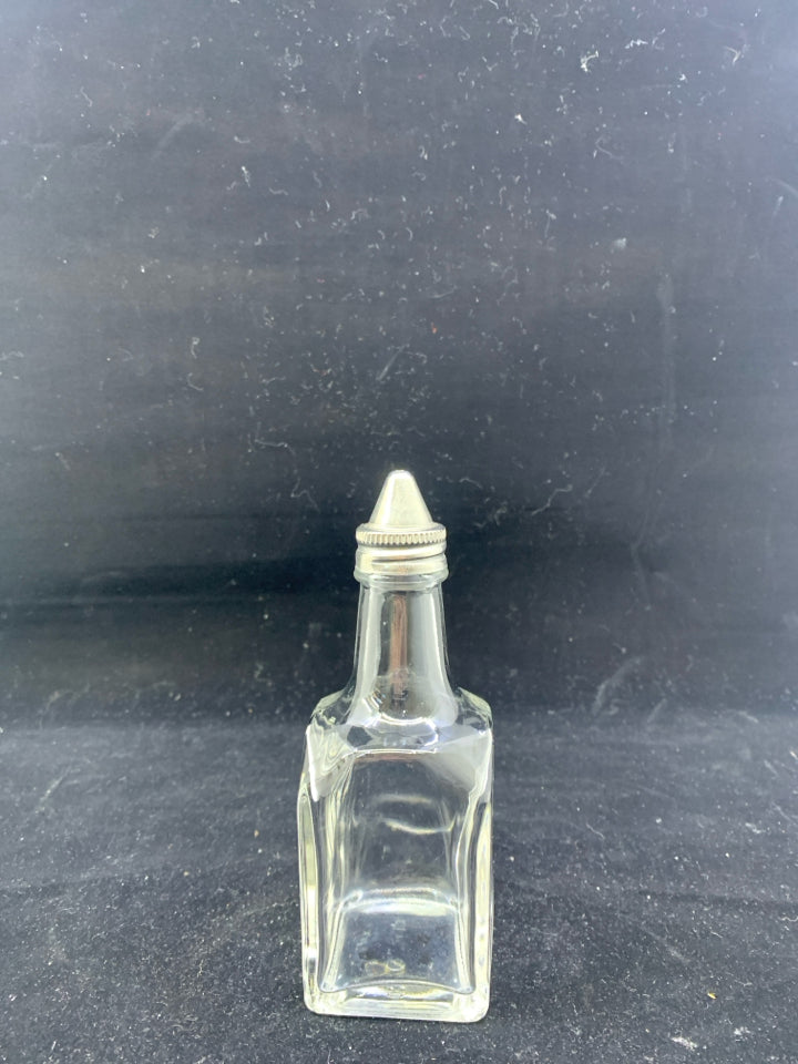 GLASS BOTTLE SUGAR DISPENSER.