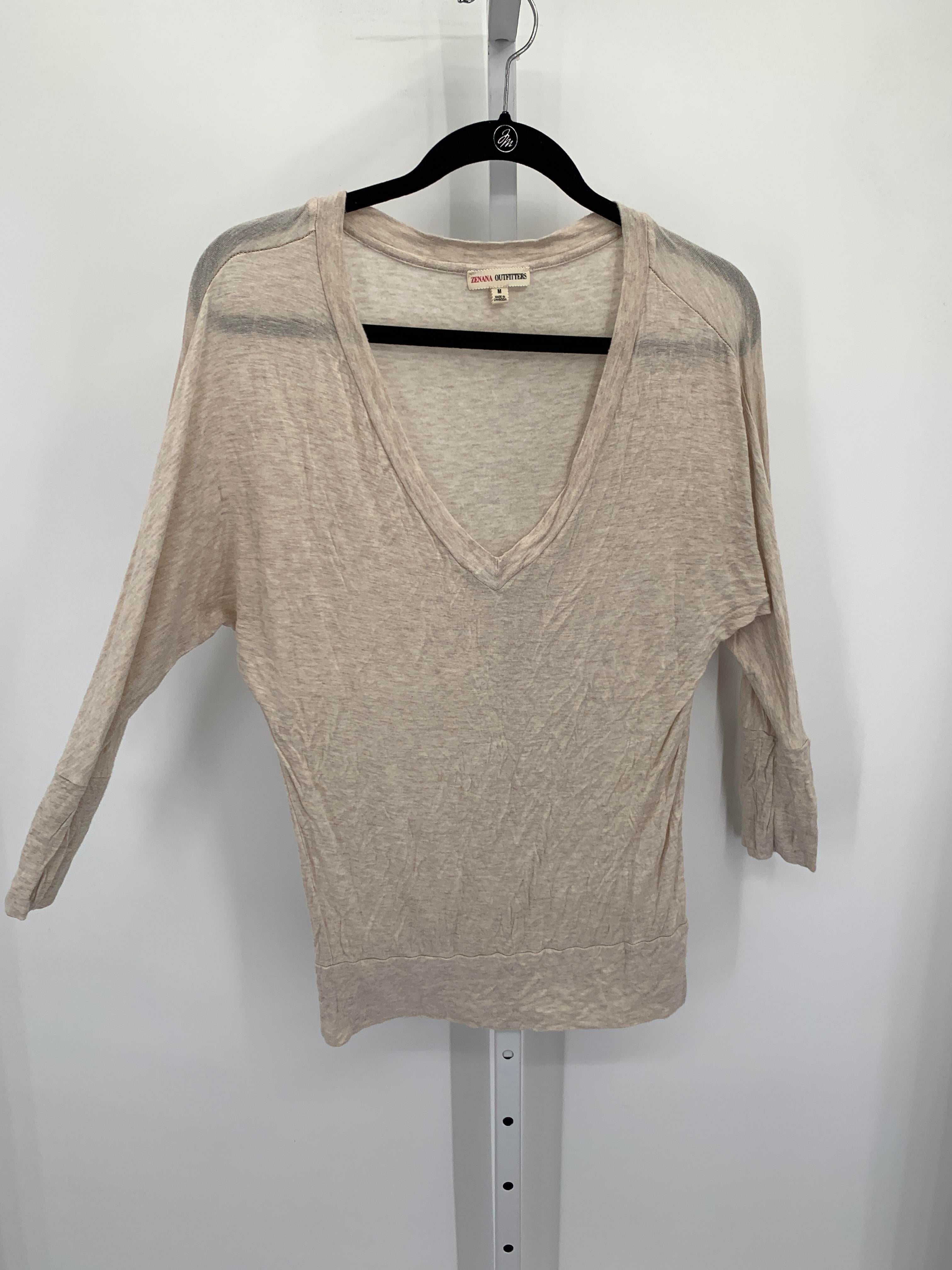 Zenana Size Medium Misses Long Sleeve Shirt