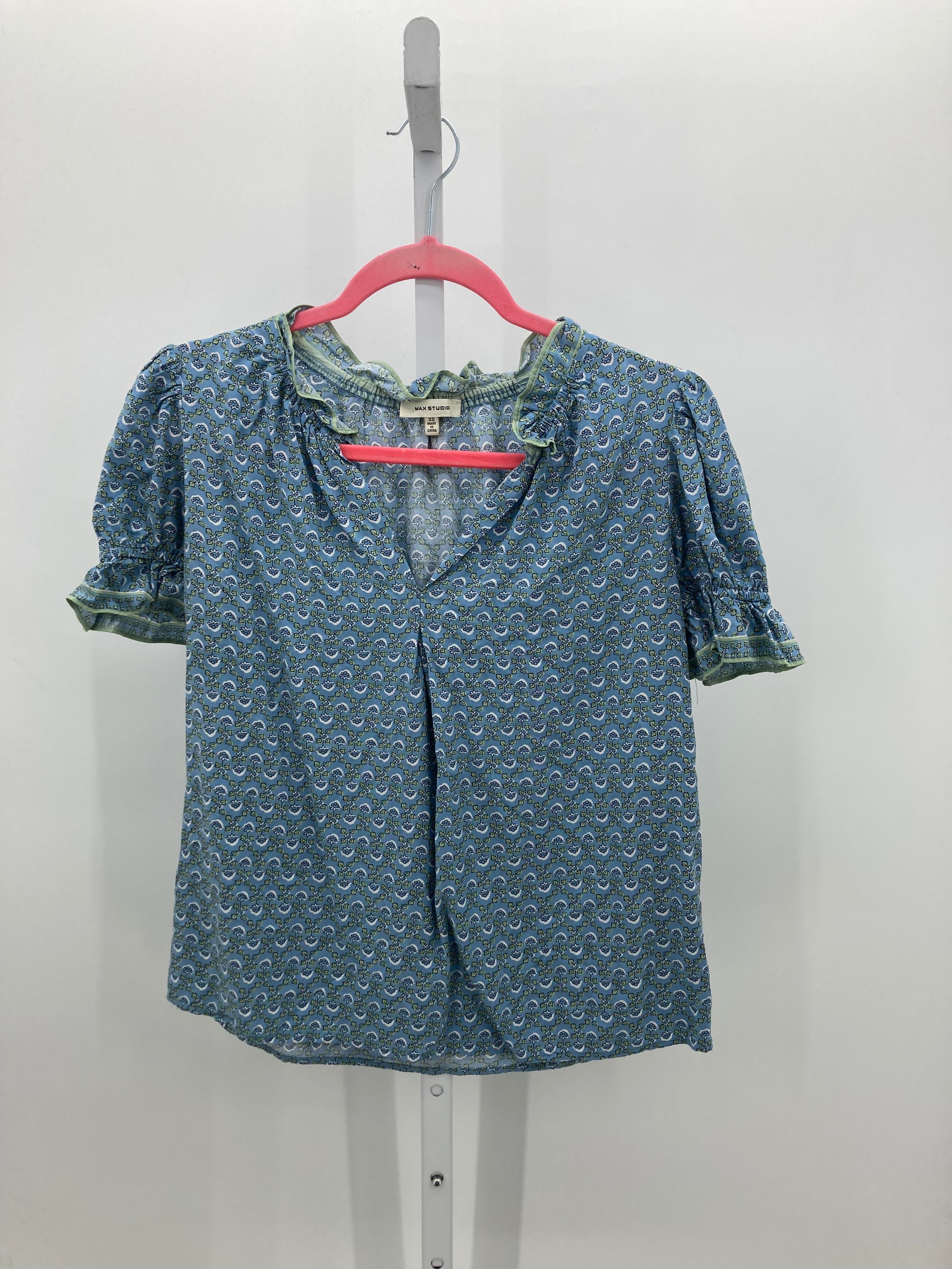 Max Studio Size X Small Misses Short Sleeve Shirt