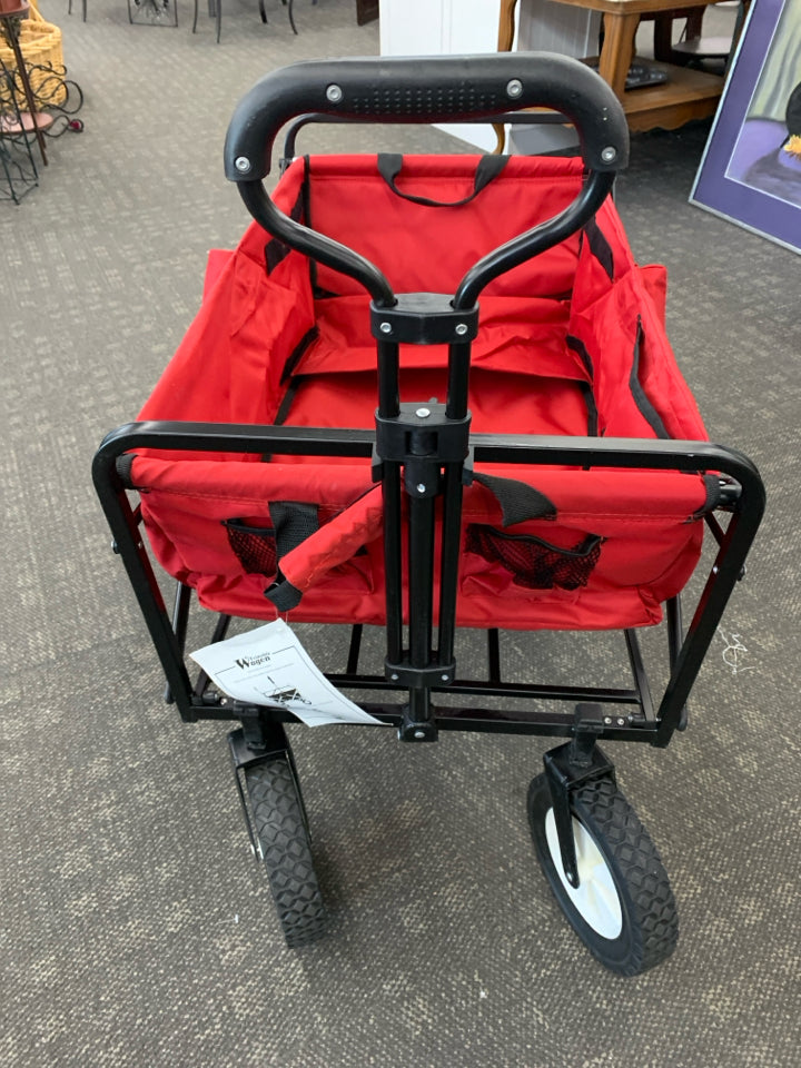 RED EXPANDABLE WAGON.