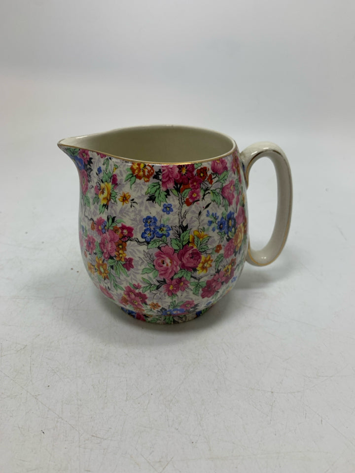 VTG "MARINA" FLORAL CREAMER.