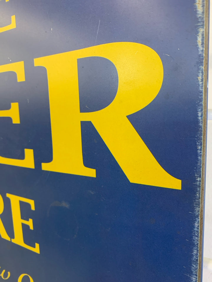 FREE BEER METAL SIGN.