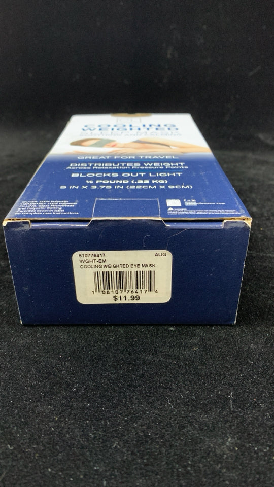 NIB COMFORT LAB COOLING WEIGHTED SLEEP MASK.