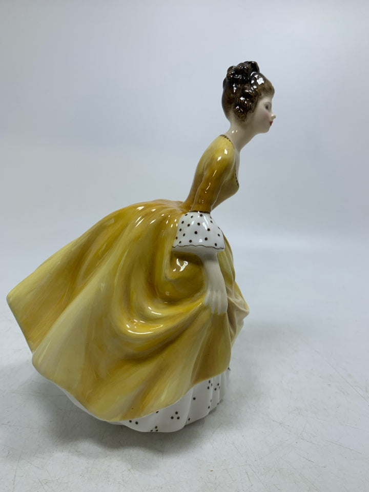 VTG PORCELAIN "CORALINE" VICTORIAN WOMAN FIGURINE.