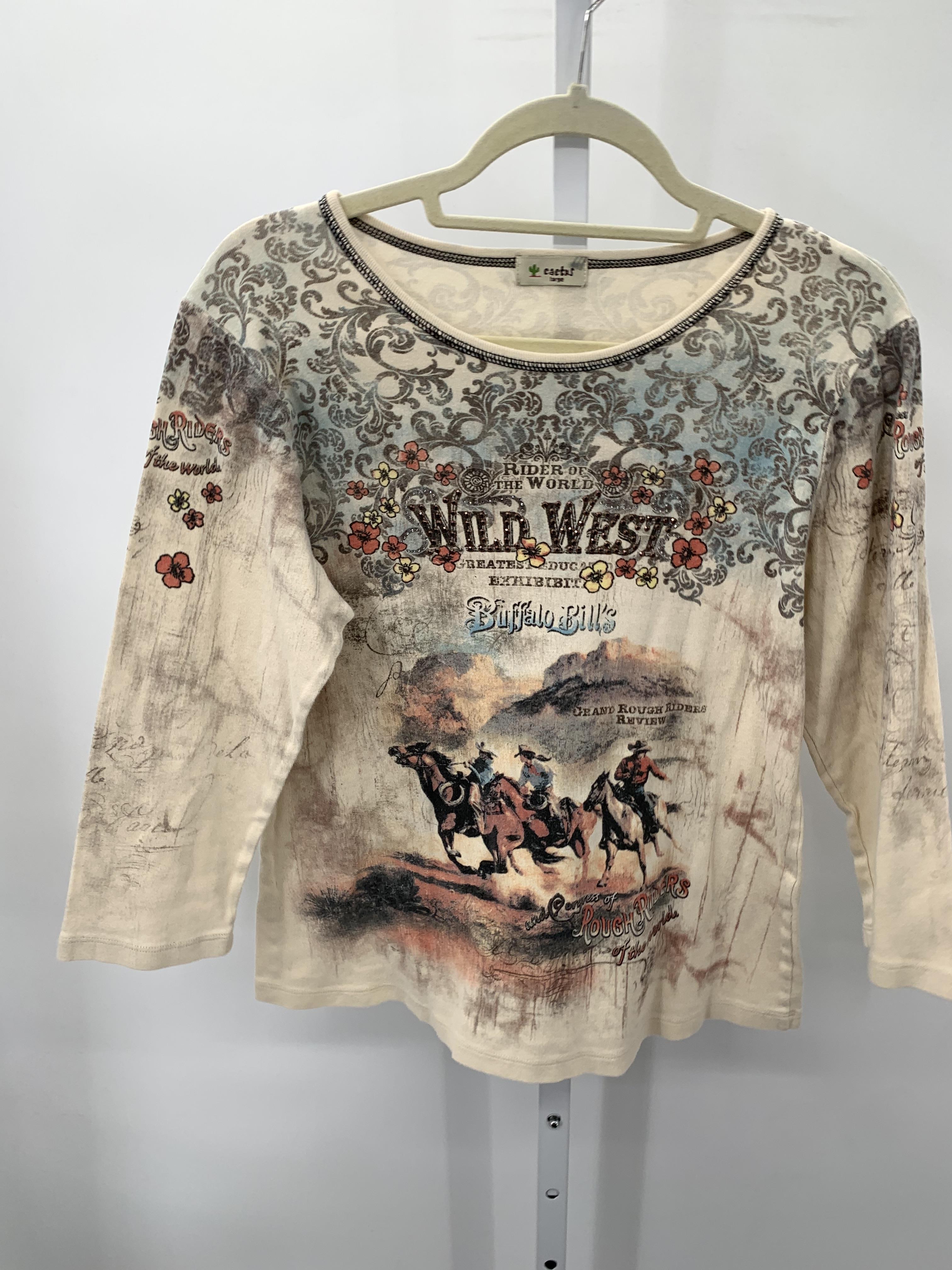 Size Large Misses 3/4 Sleeve Shirt