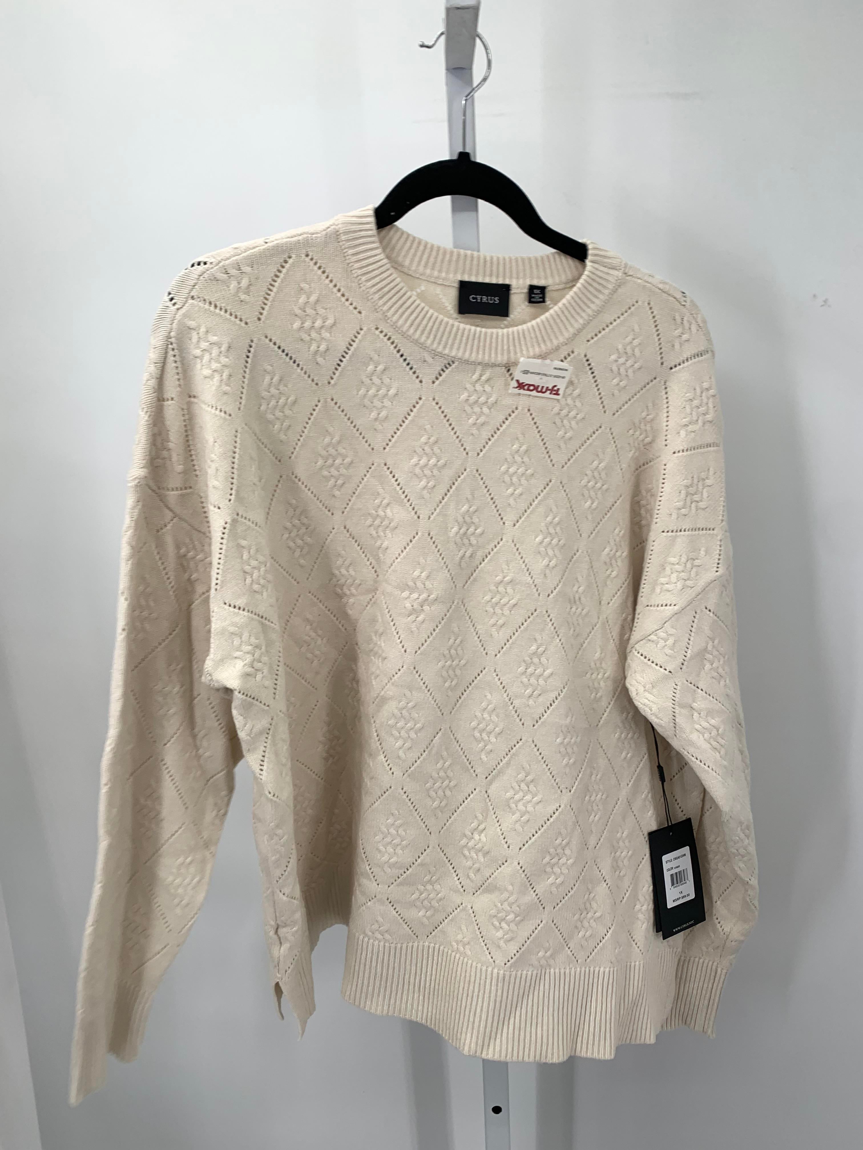 Cyrk Size 1X Womens Long Sleeve Shirt