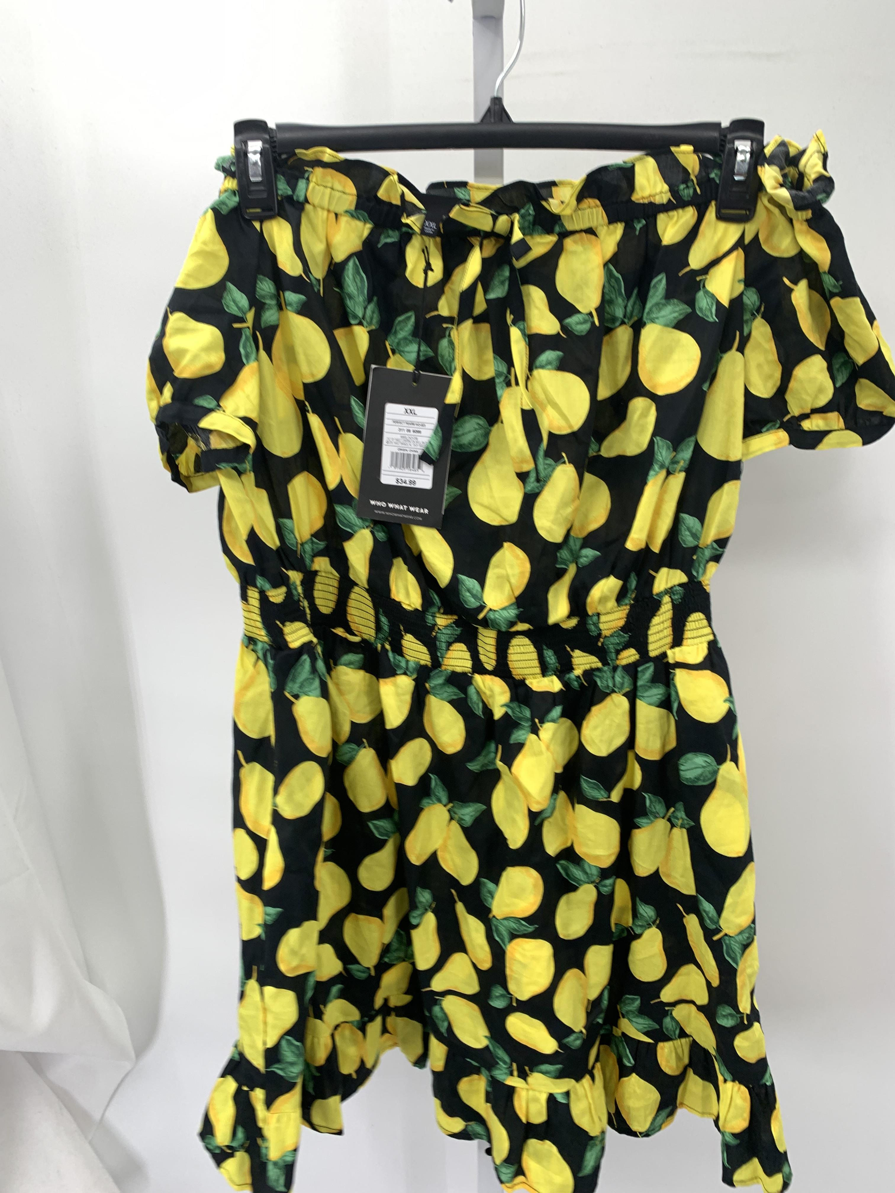 Who What Wear Size XXL Juniors Short Sleeve Dress
