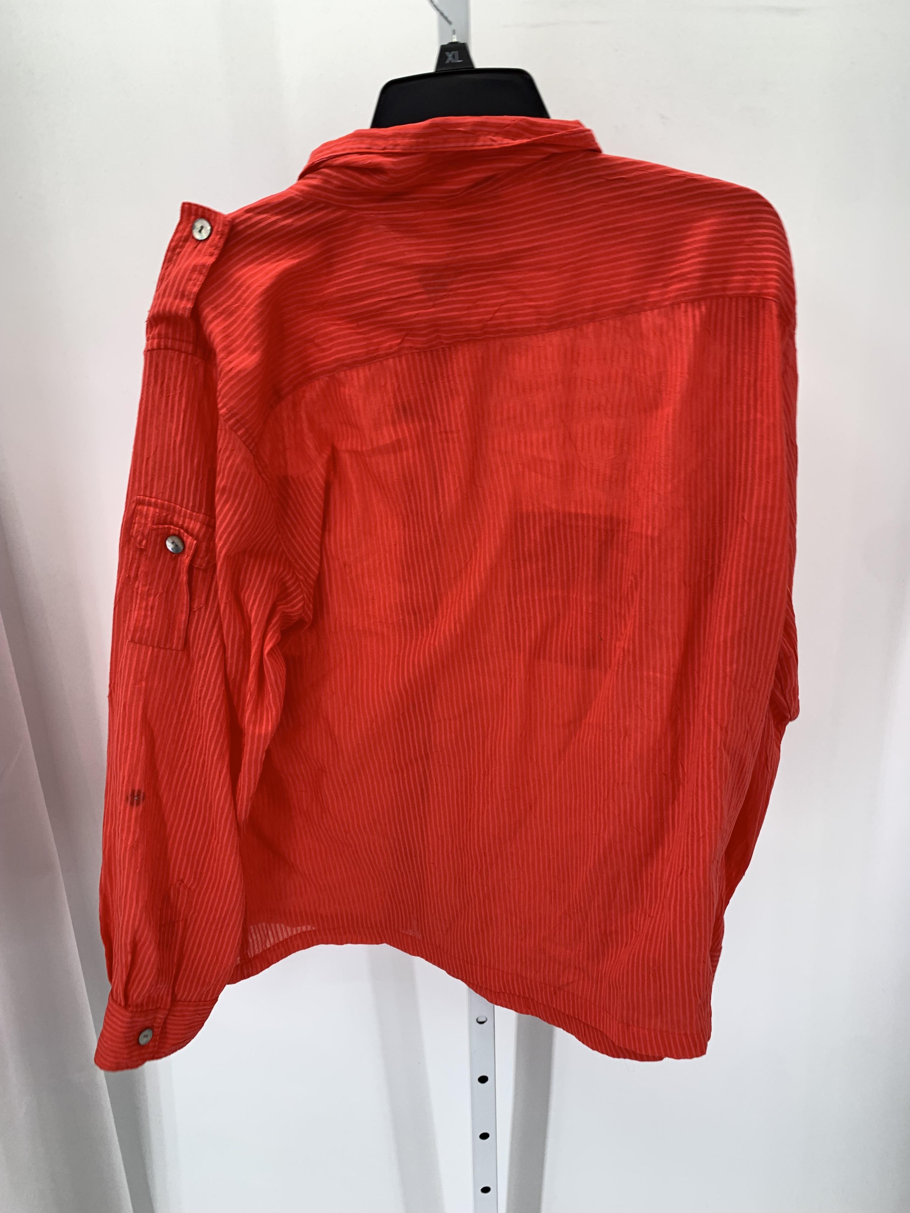 Chico's Size Large Misses Long Sleeve Shirt