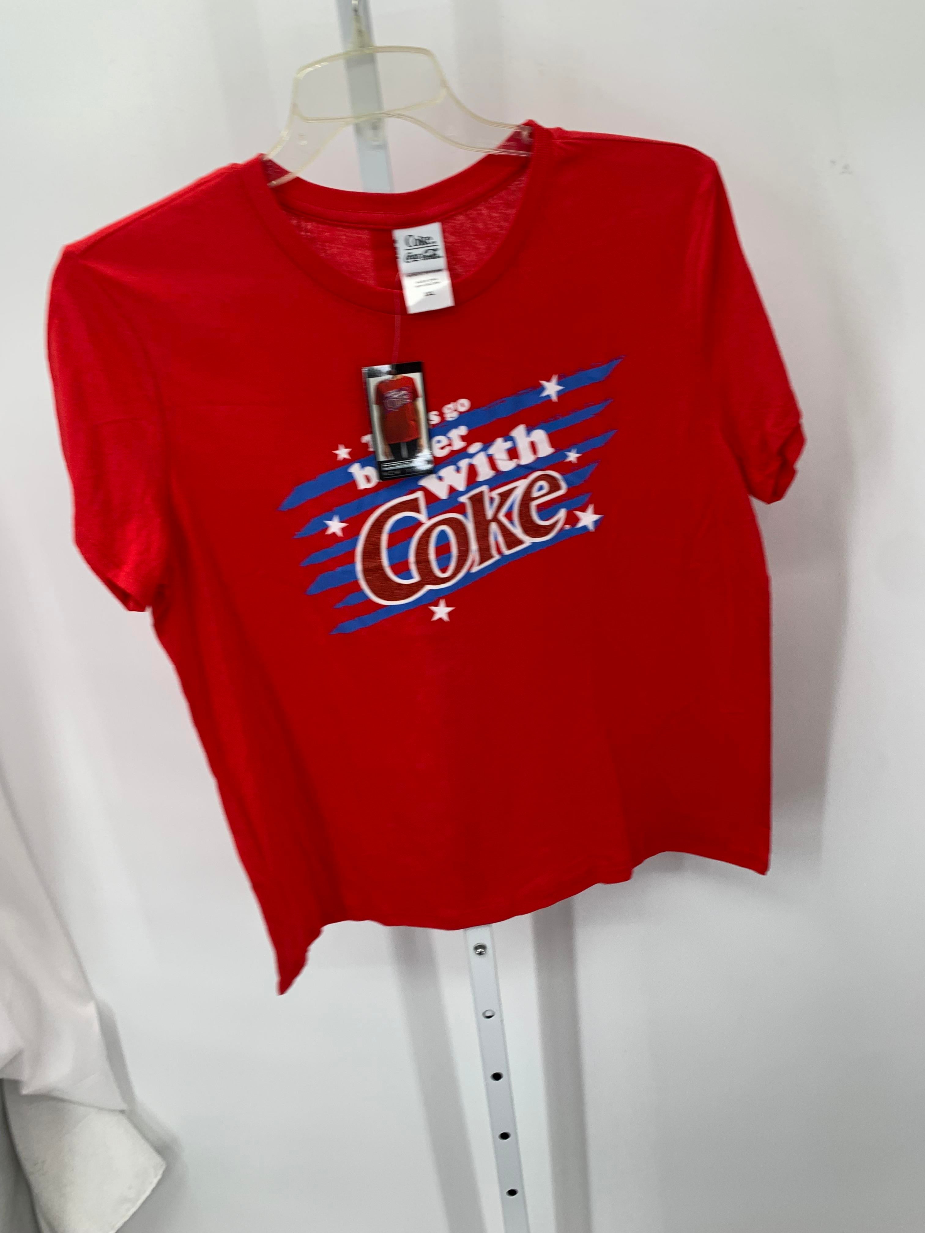 Coca-Cola Company Size XXL Misses Short Sleeve Shirt