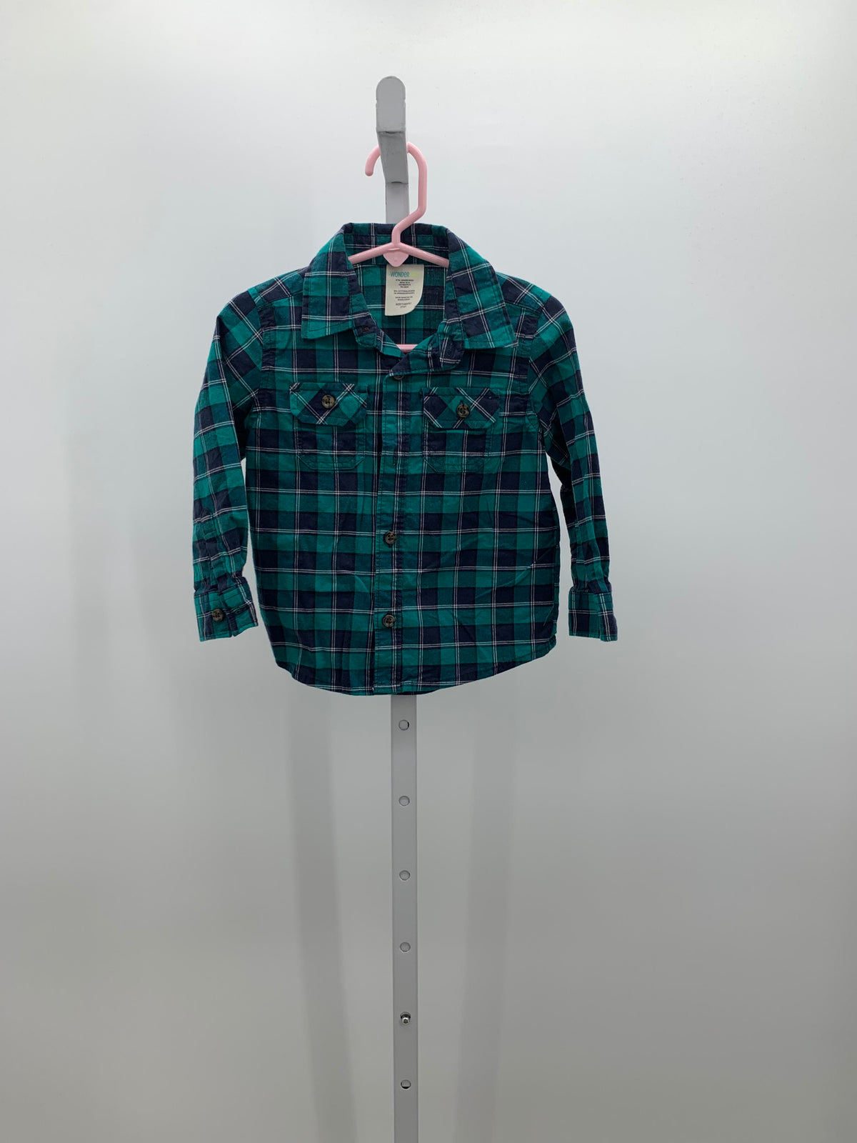 NAVY WHITE PLAID