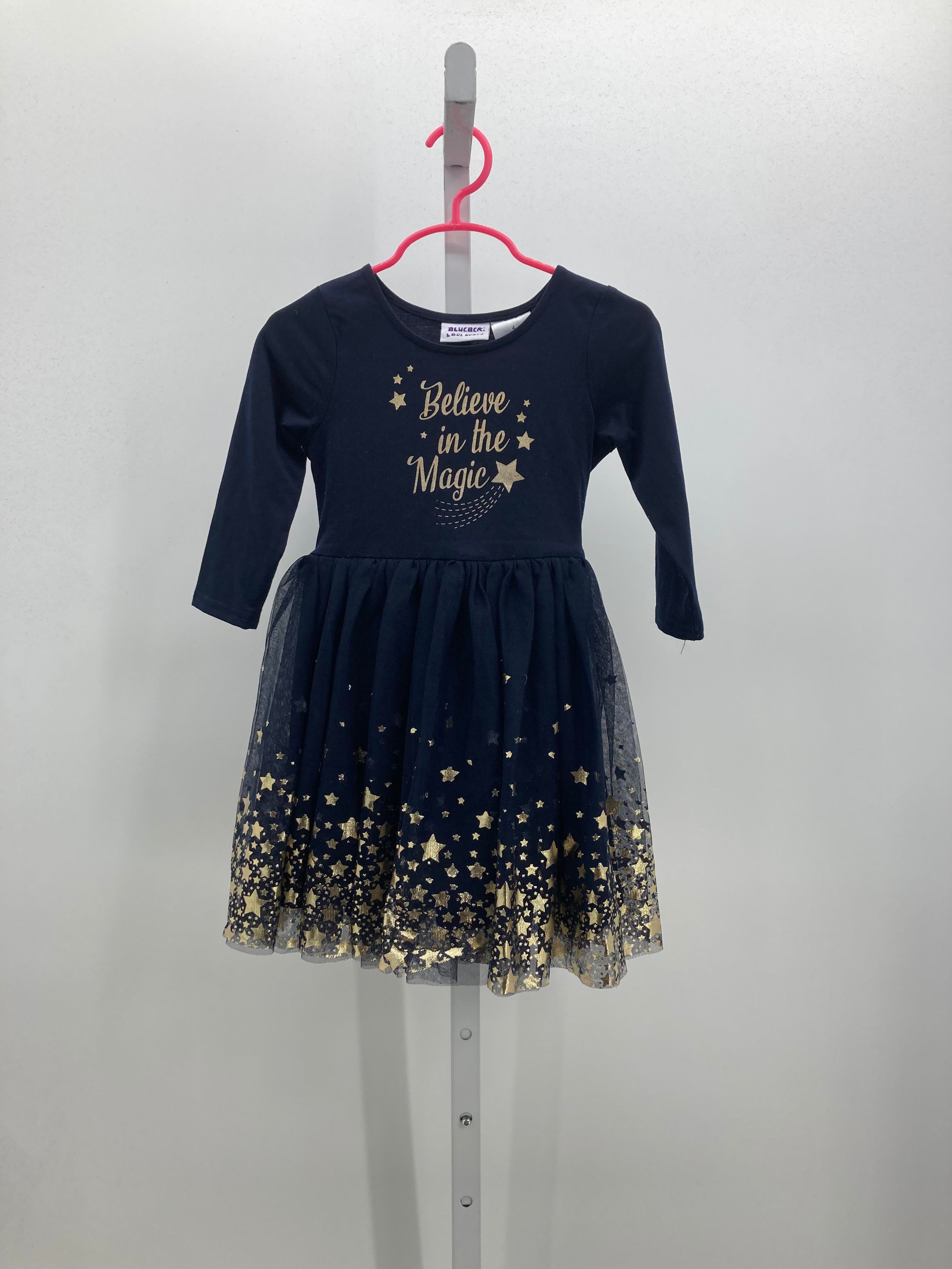 Blueberi Size 4 Girls Long Sleeve Dress