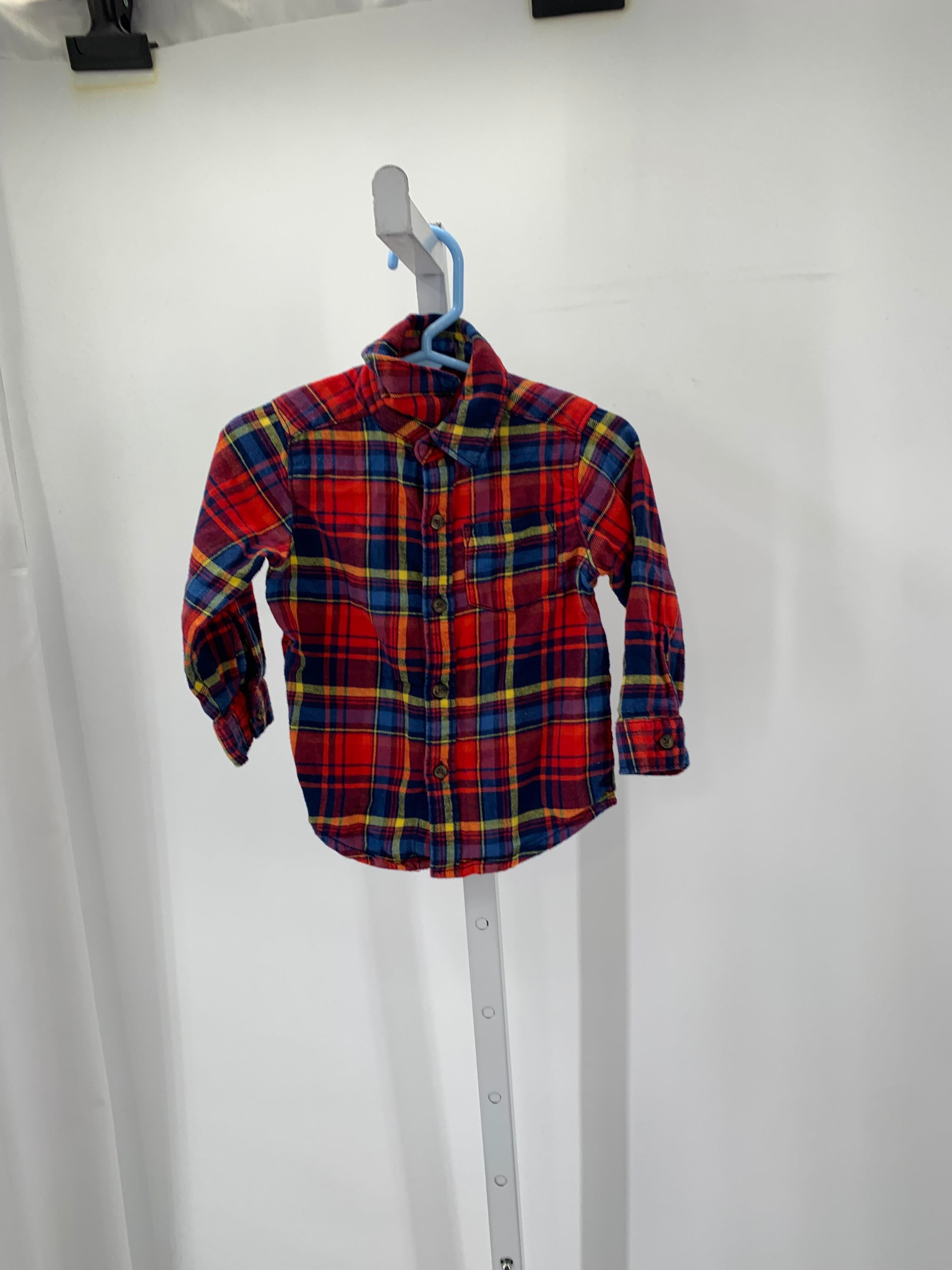 PLAID BTN DOWN