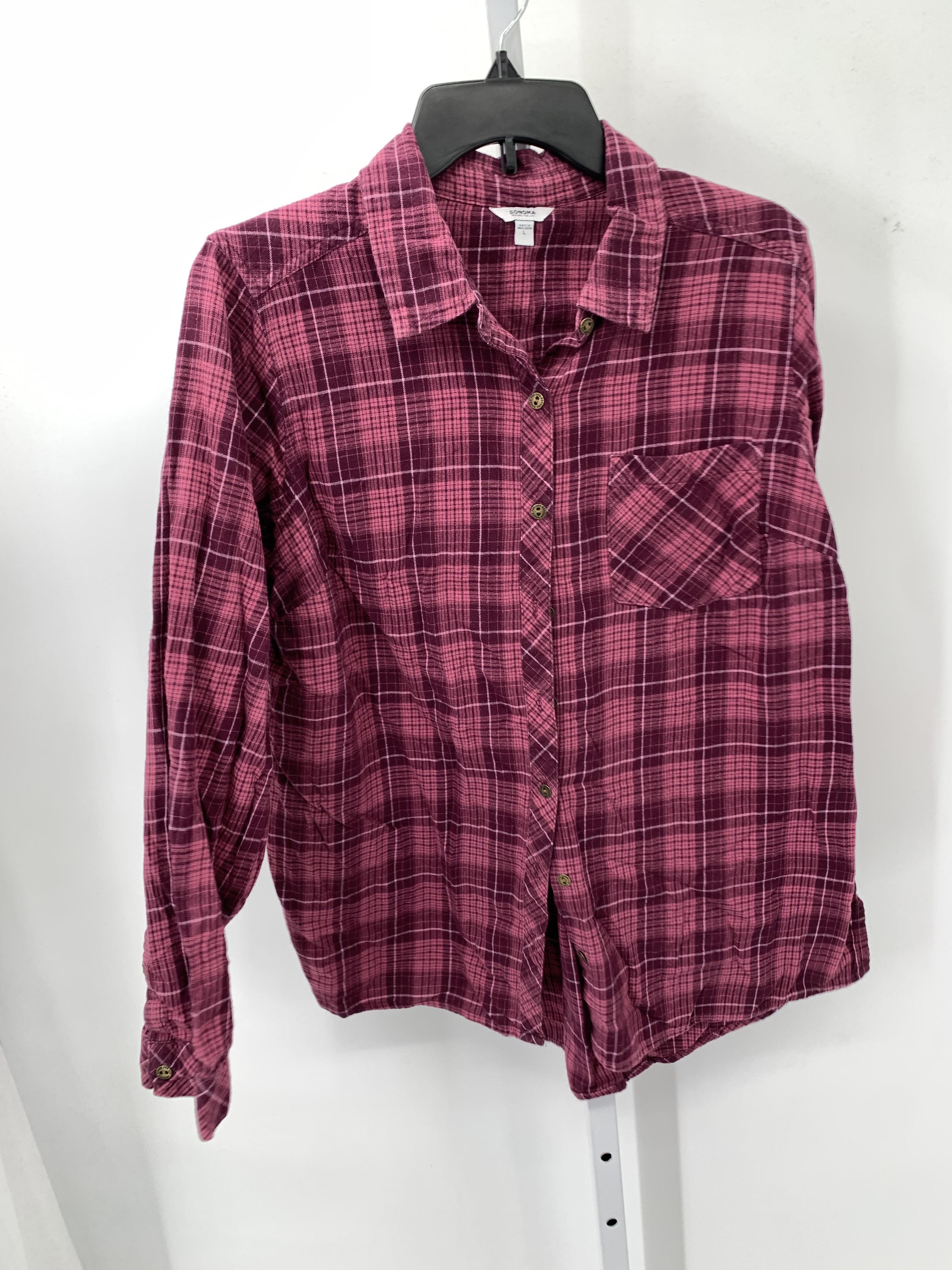 Sonoma Size Large Misses Long Sleeve Shirt