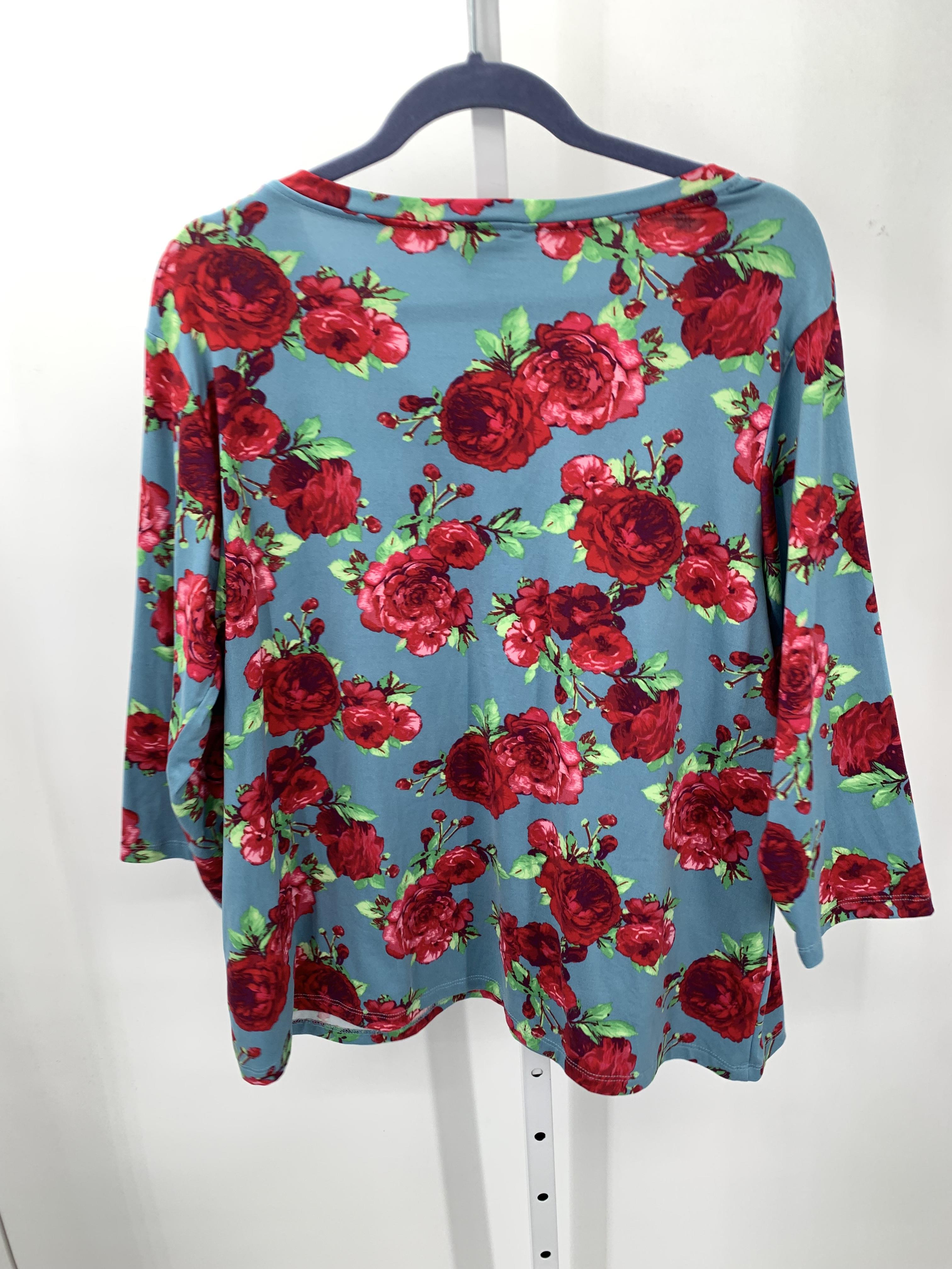 Size Extra Large Misses 3/4 Sleeve Shirt
