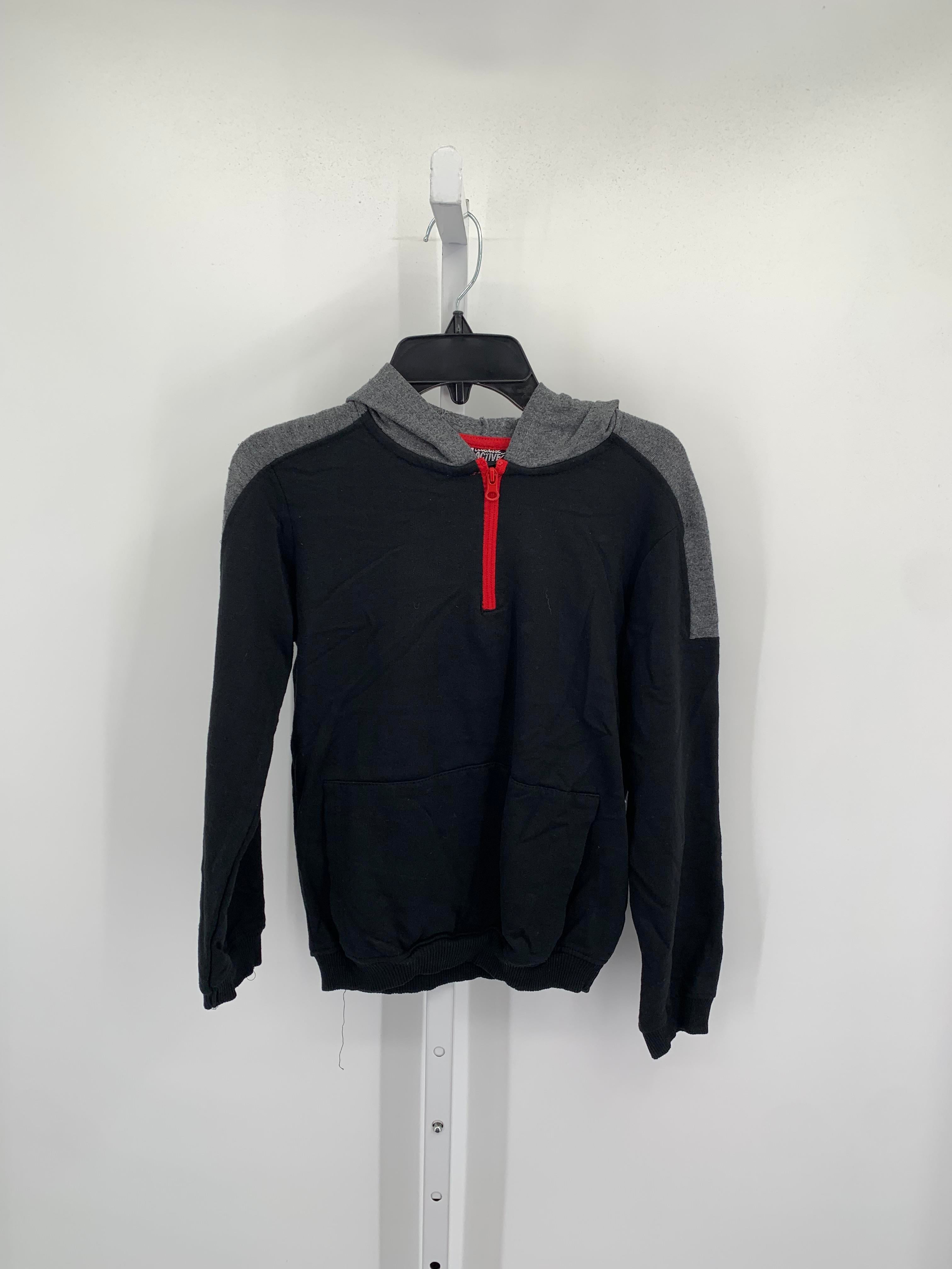 HOODED PARTIAL ZIP KNIT