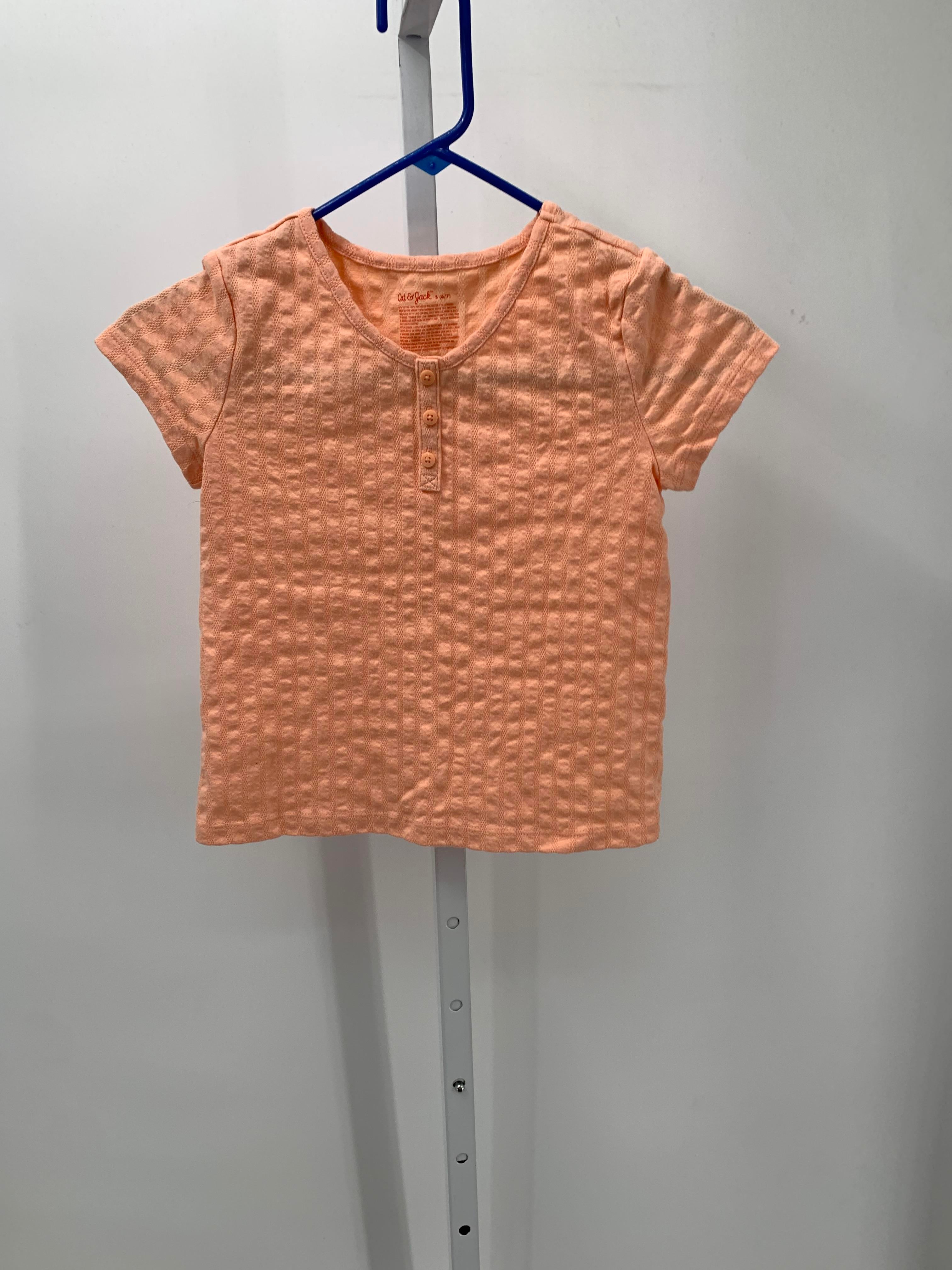 Cat & Jack Size 6-7 Girls Short Sleeve Shirt