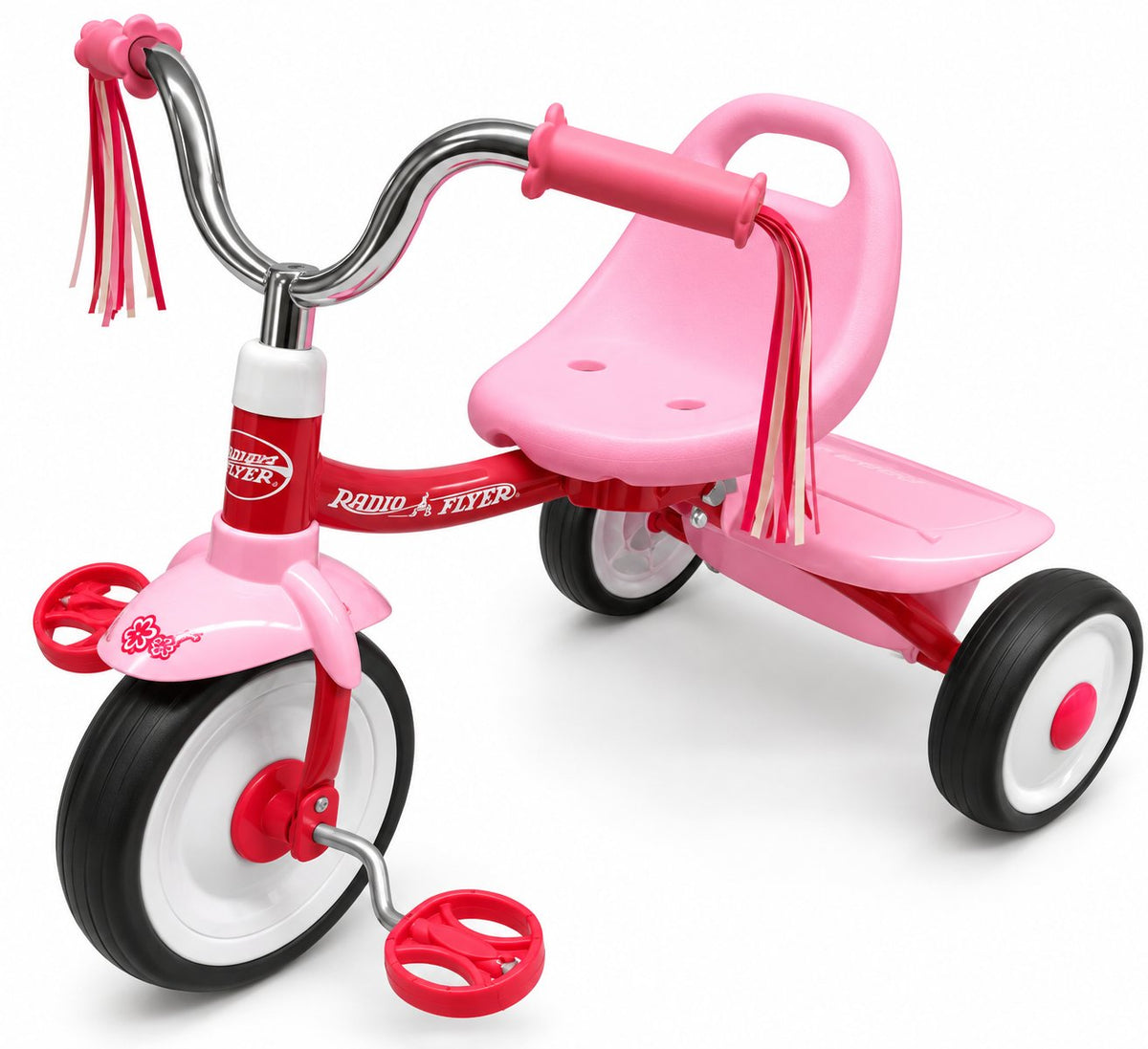 Radio Flyer Fold 2 Go Trike with Storage Bin, Pink