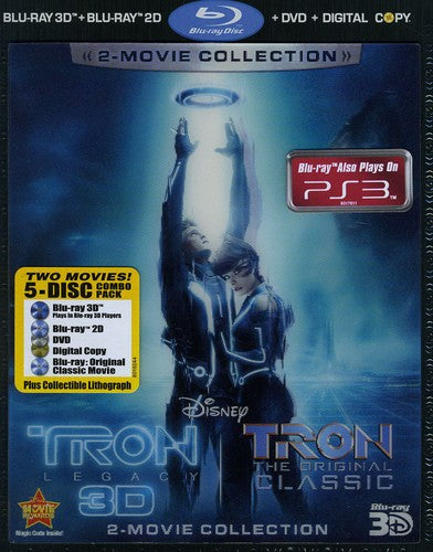 Tron: Legacy/Tron [5 Discs] [Includes Digital Copy] [3D] [Blu-ray/DVD] [Blu-ray/