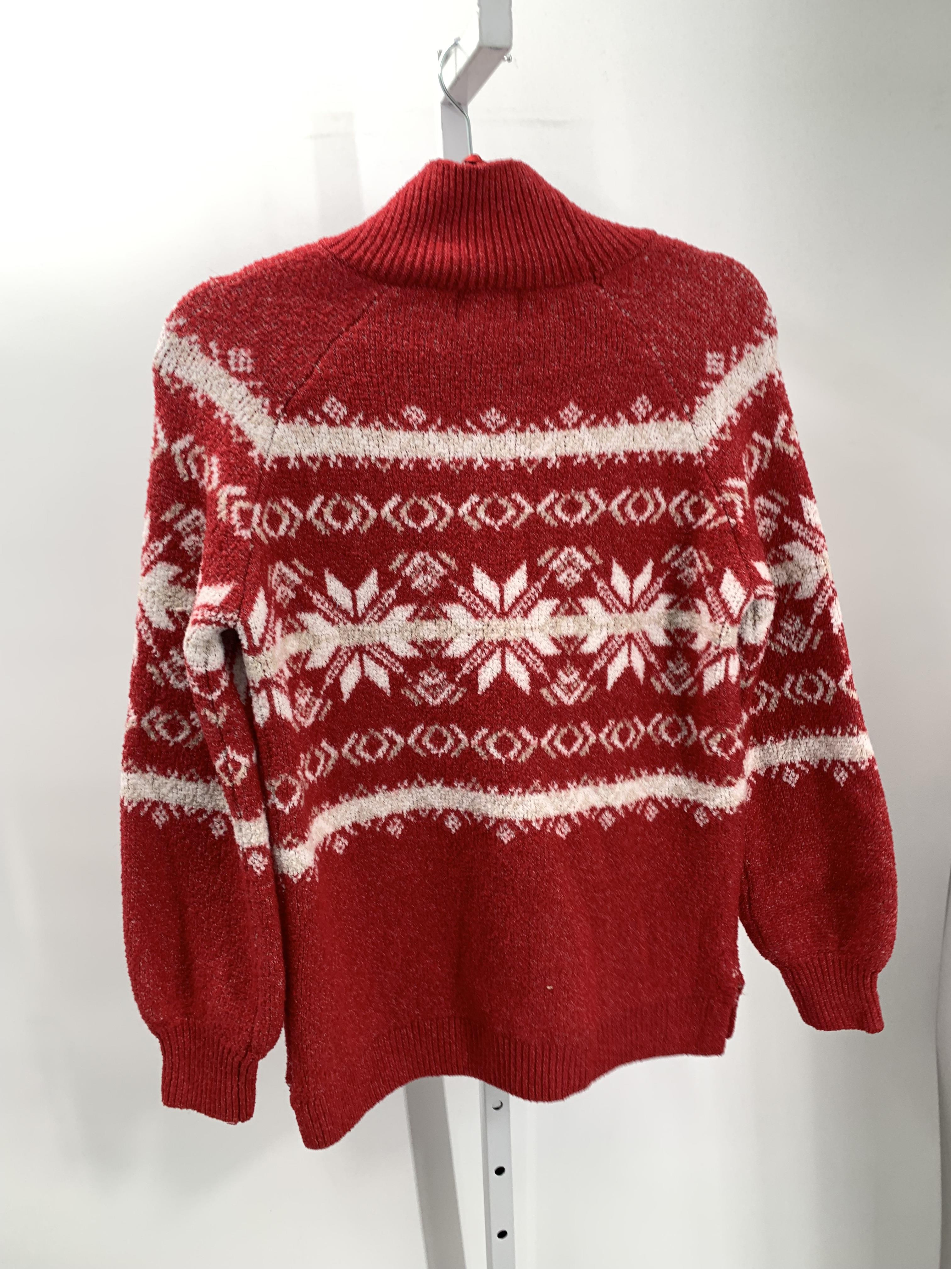 Pink Rose Size Small Juniors Long Sleeve Sweater