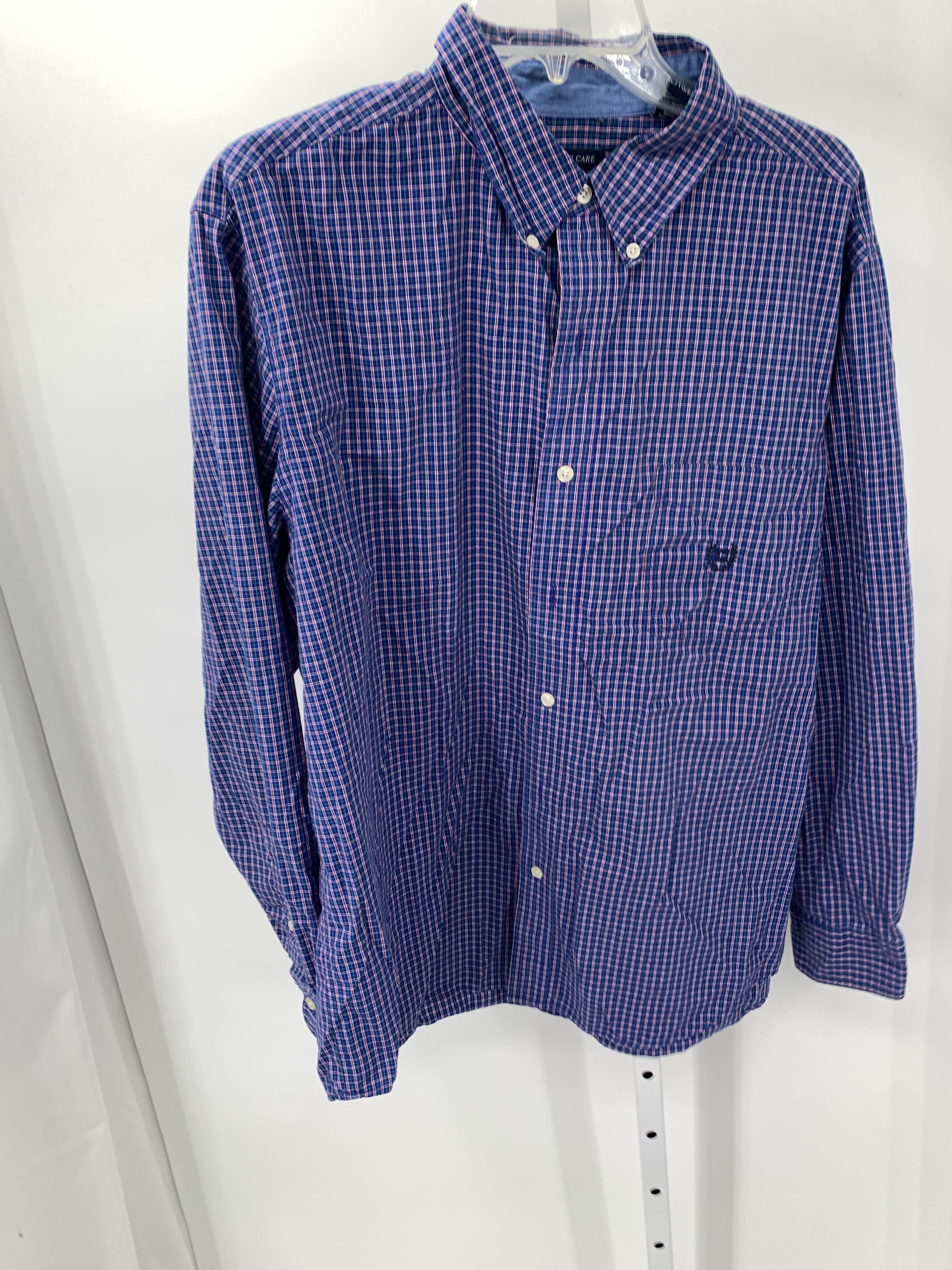PLAID BTN DOWN