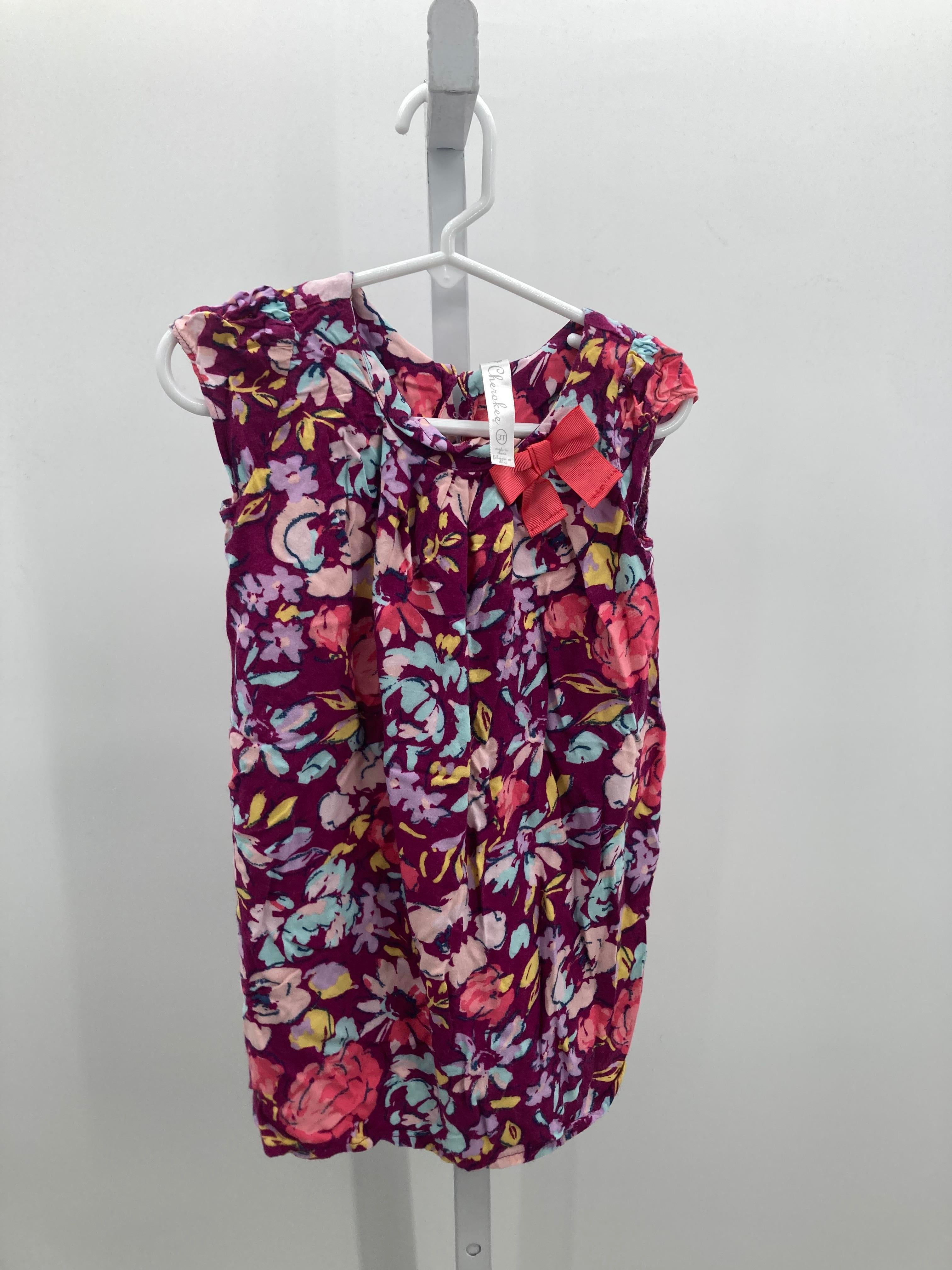 Cherokee Size 3T Girls Short Sleeve Dress